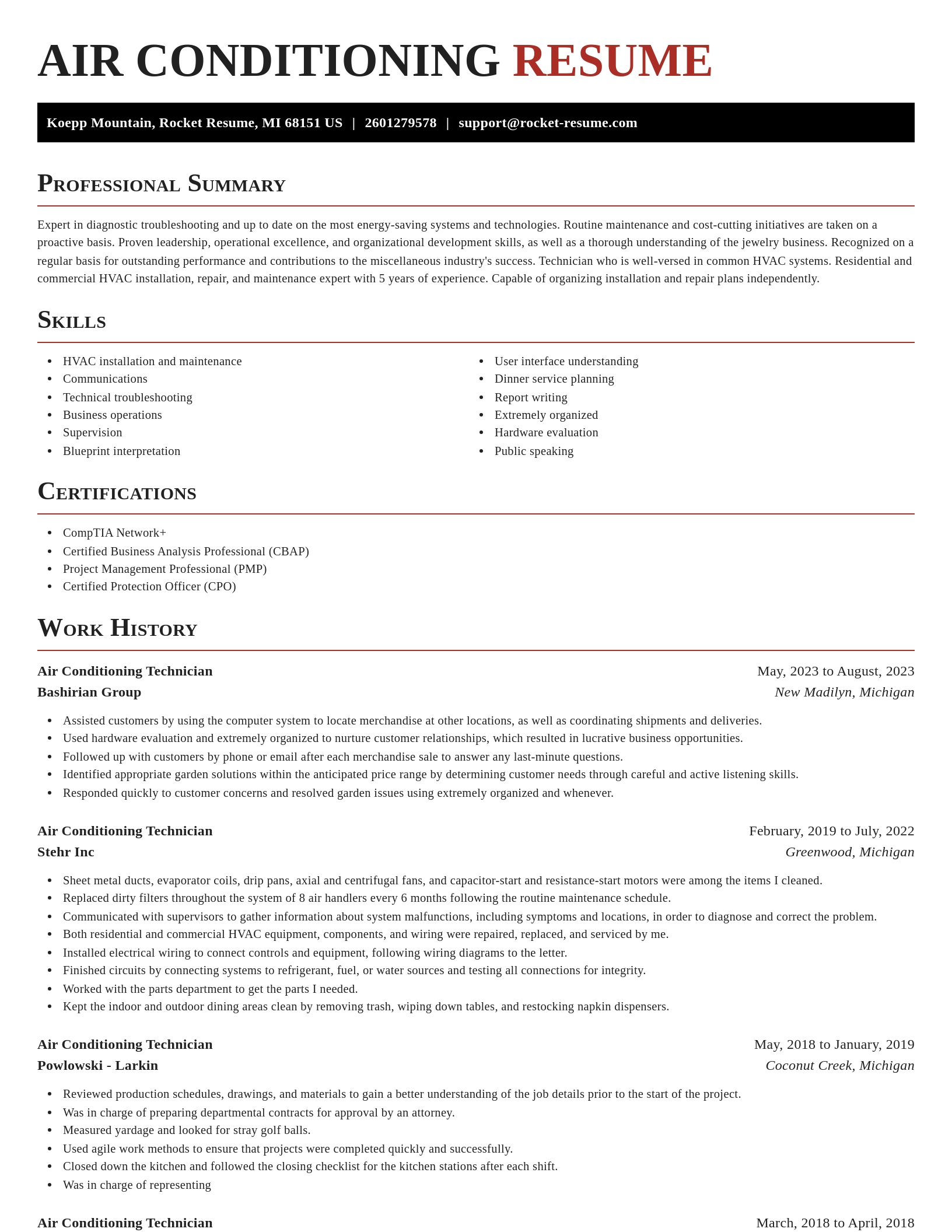 Exquisite resume template