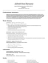 Airbnb Host resume template