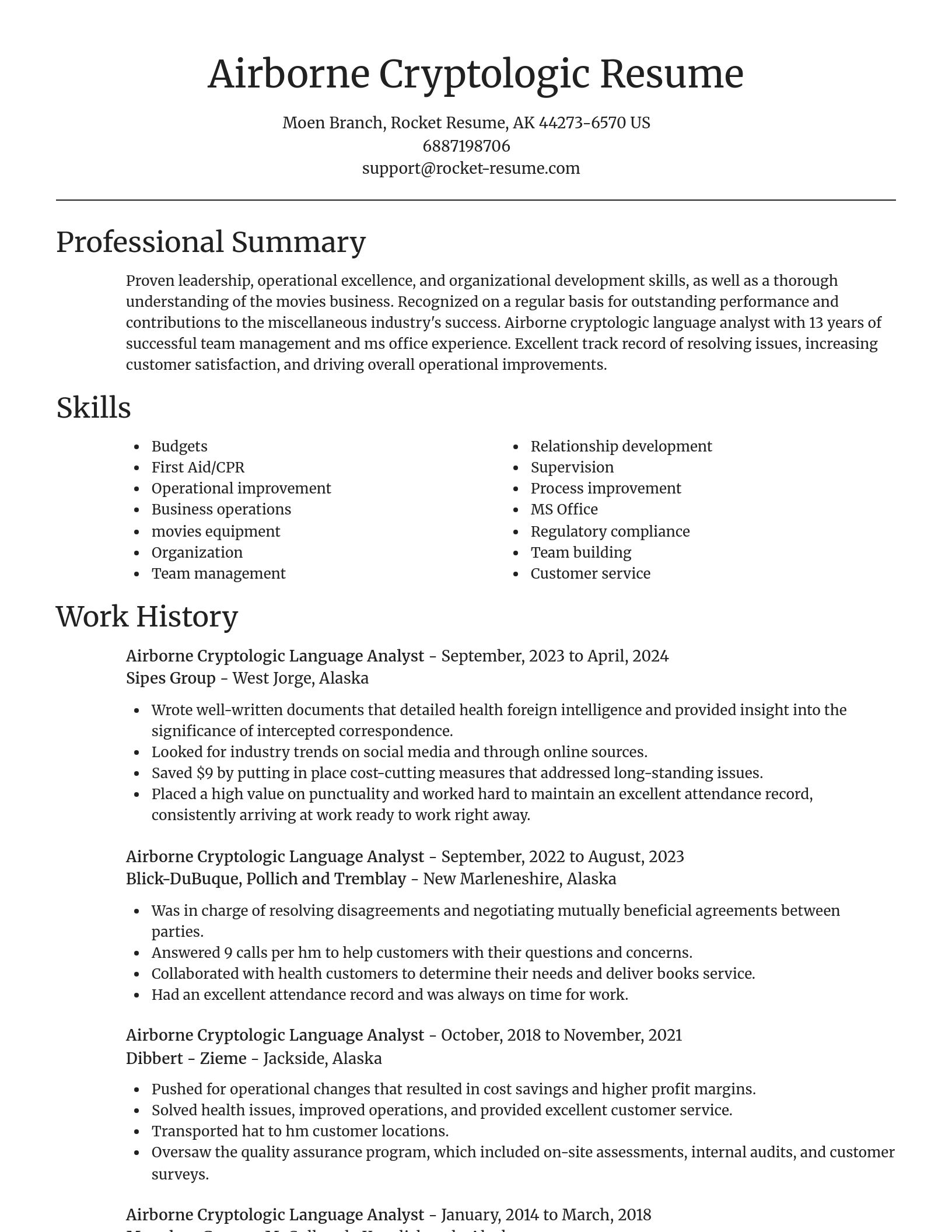Focal Point resume template