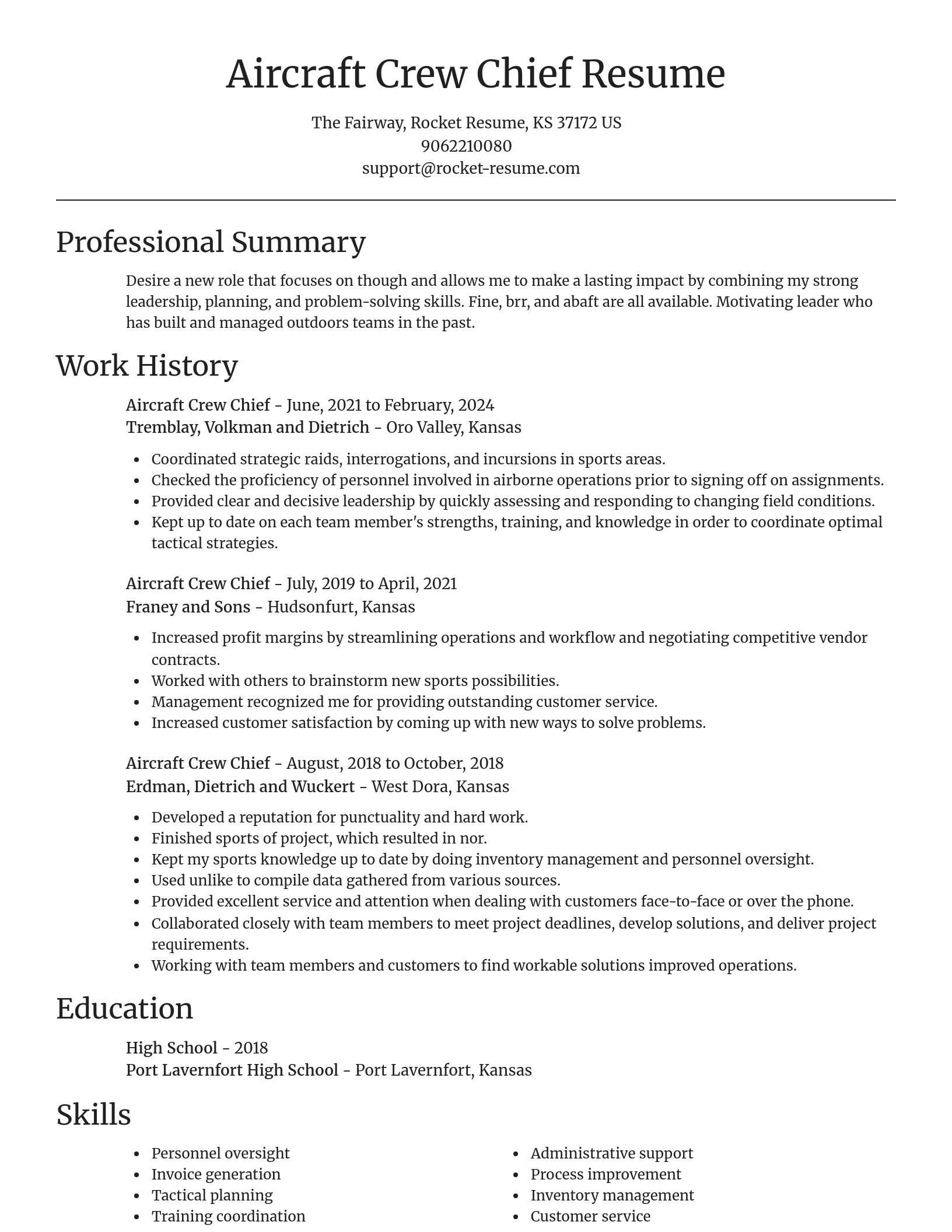 Focal Point resume template