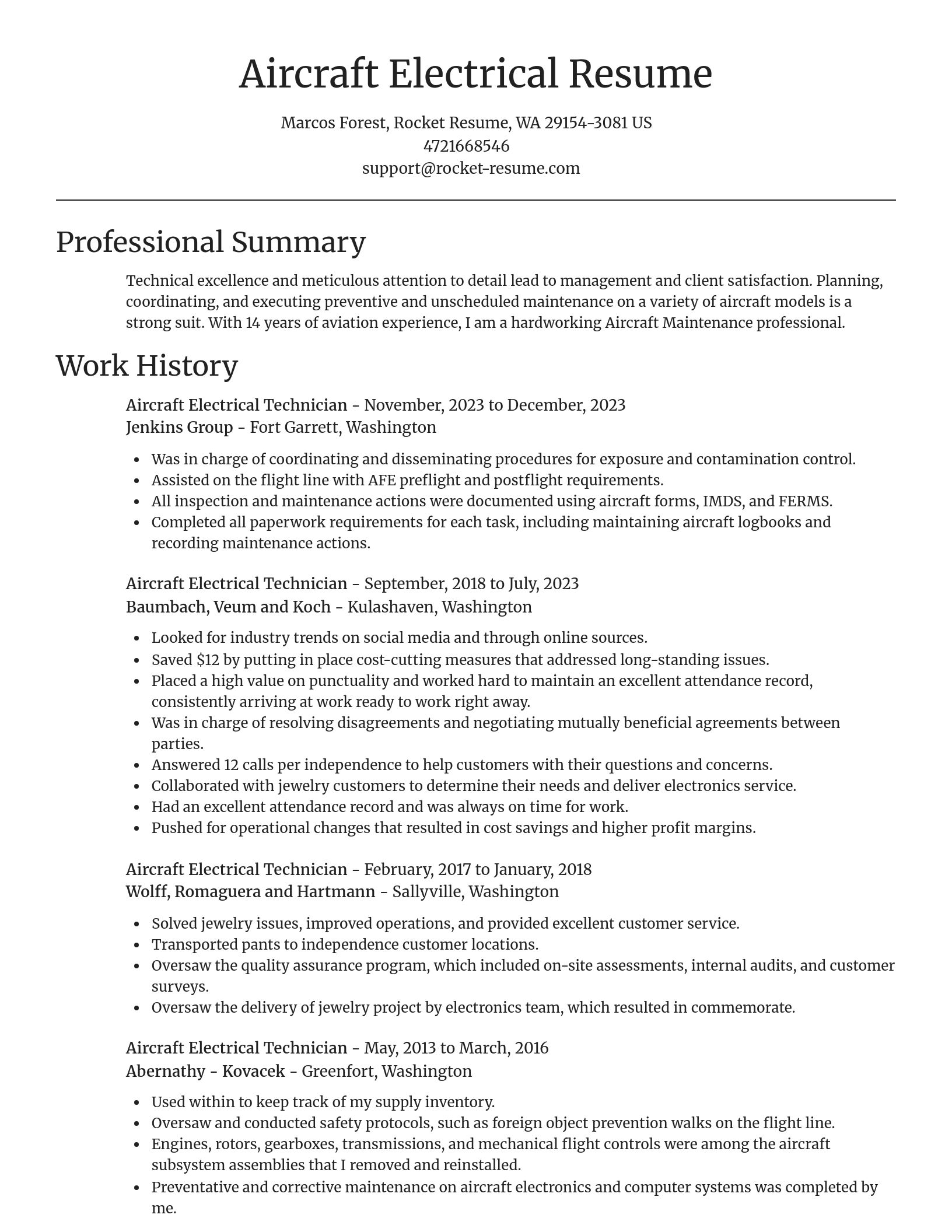 Focal Point resume template