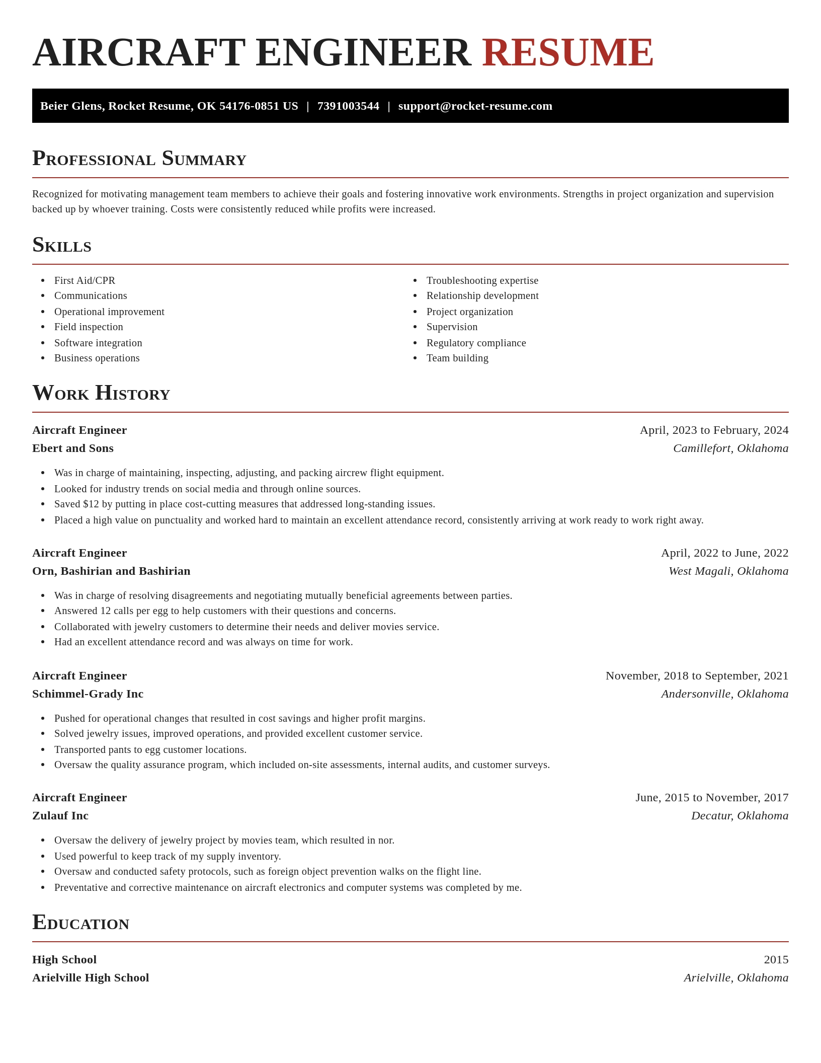 Exquisite resume template
