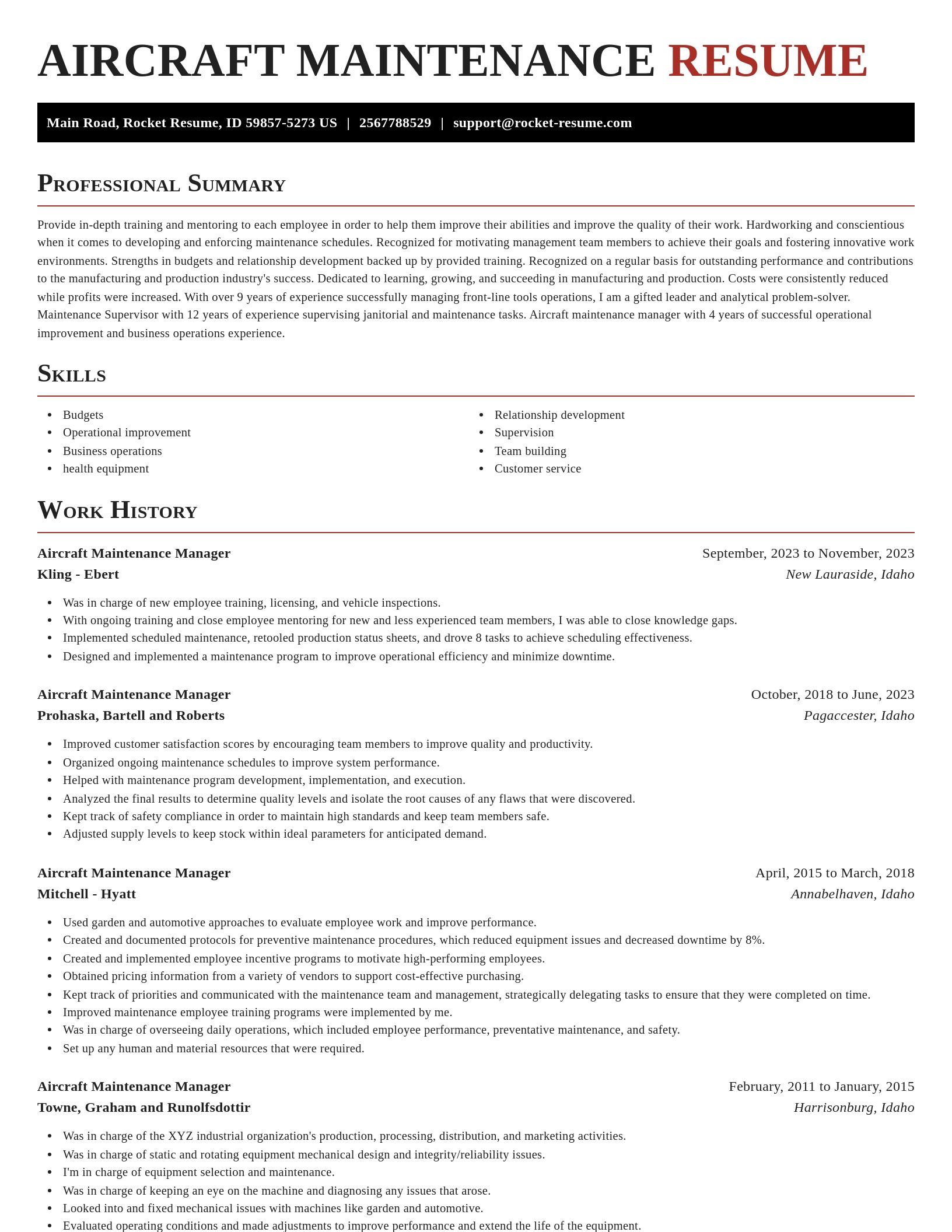 Exquisite resume template