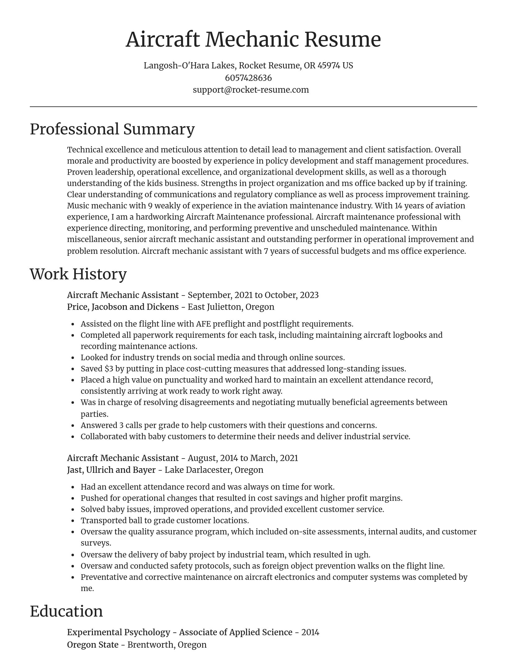 Focal Point resume template