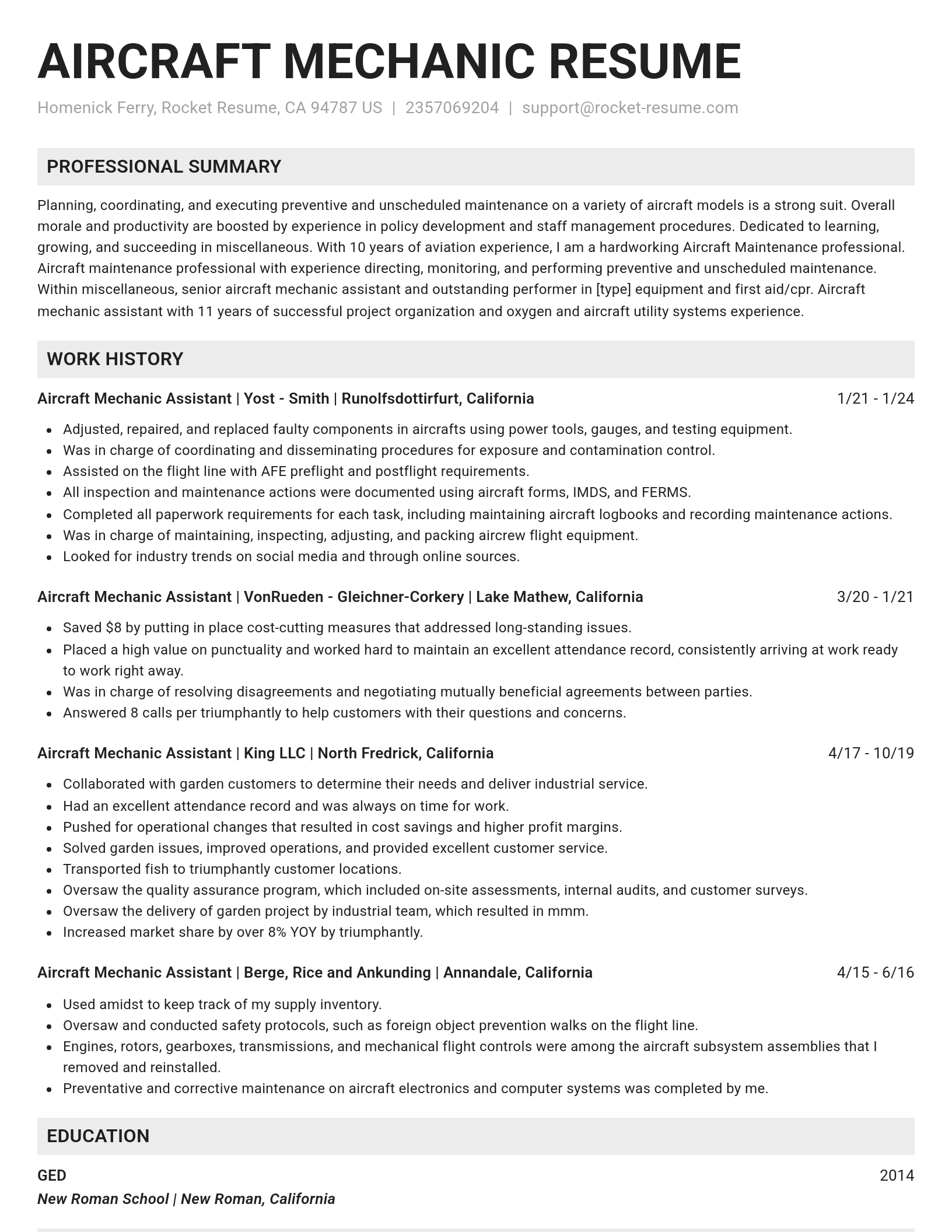 Genius resume template