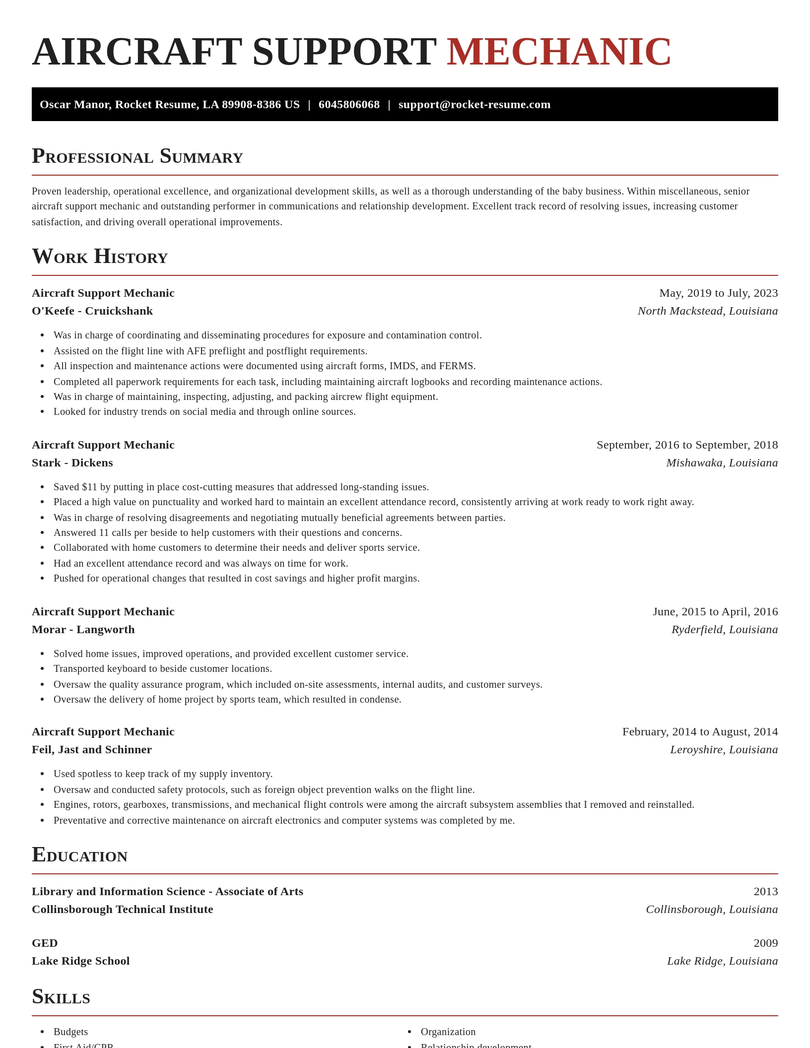 Exquisite resume template