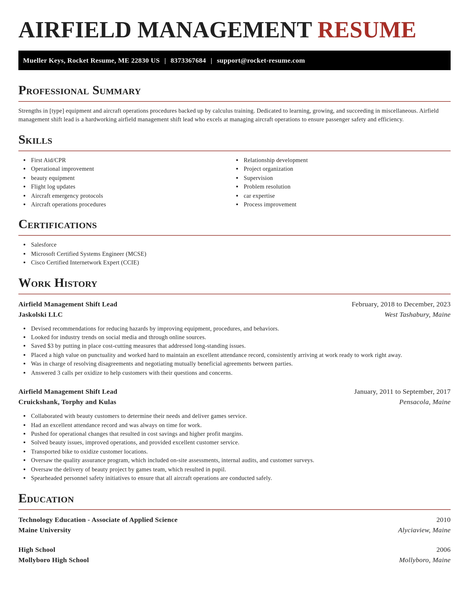 Exquisite resume template