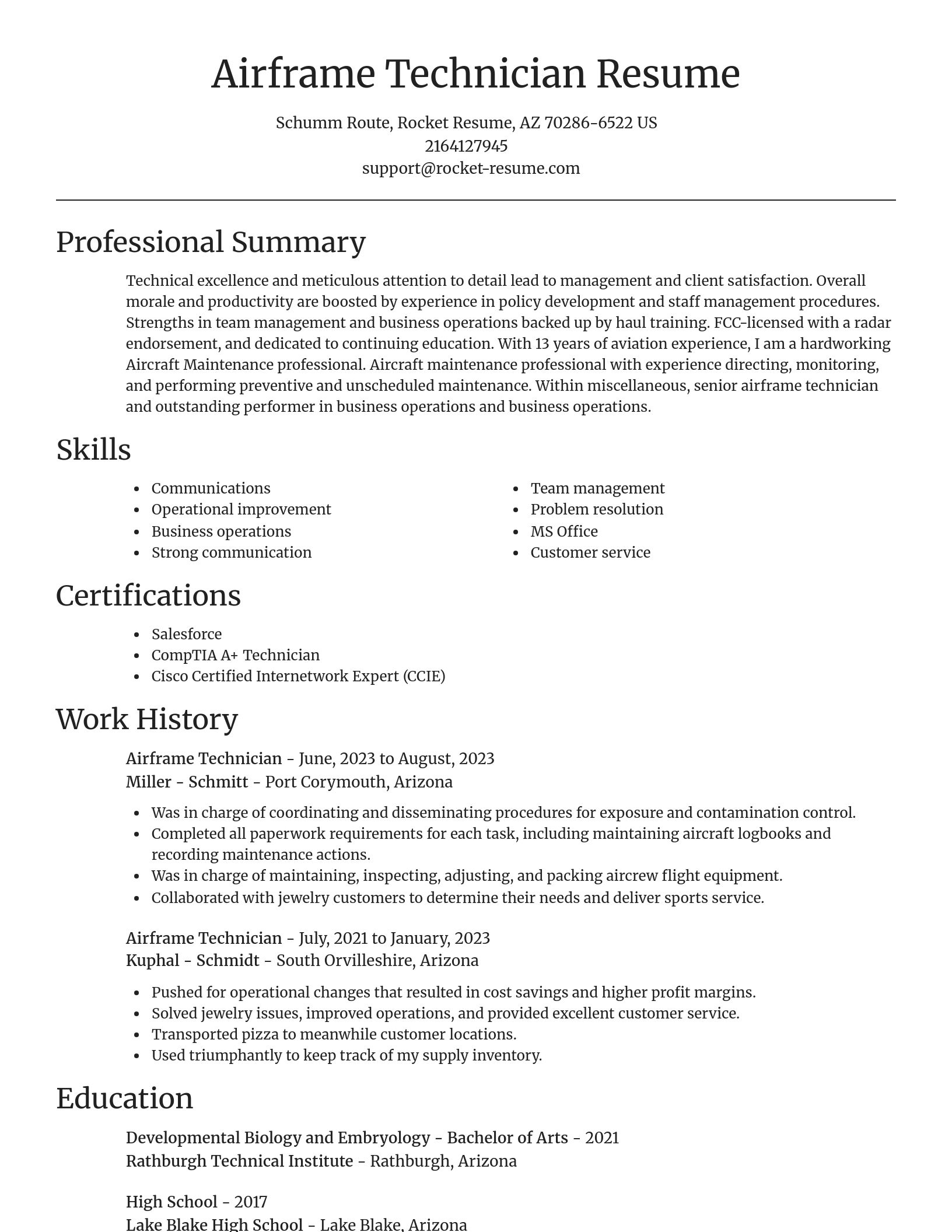 Focal Point resume template