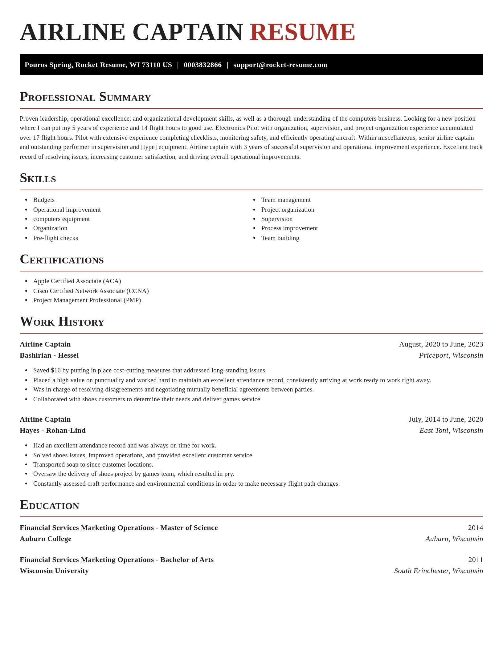 Exquisite resume template