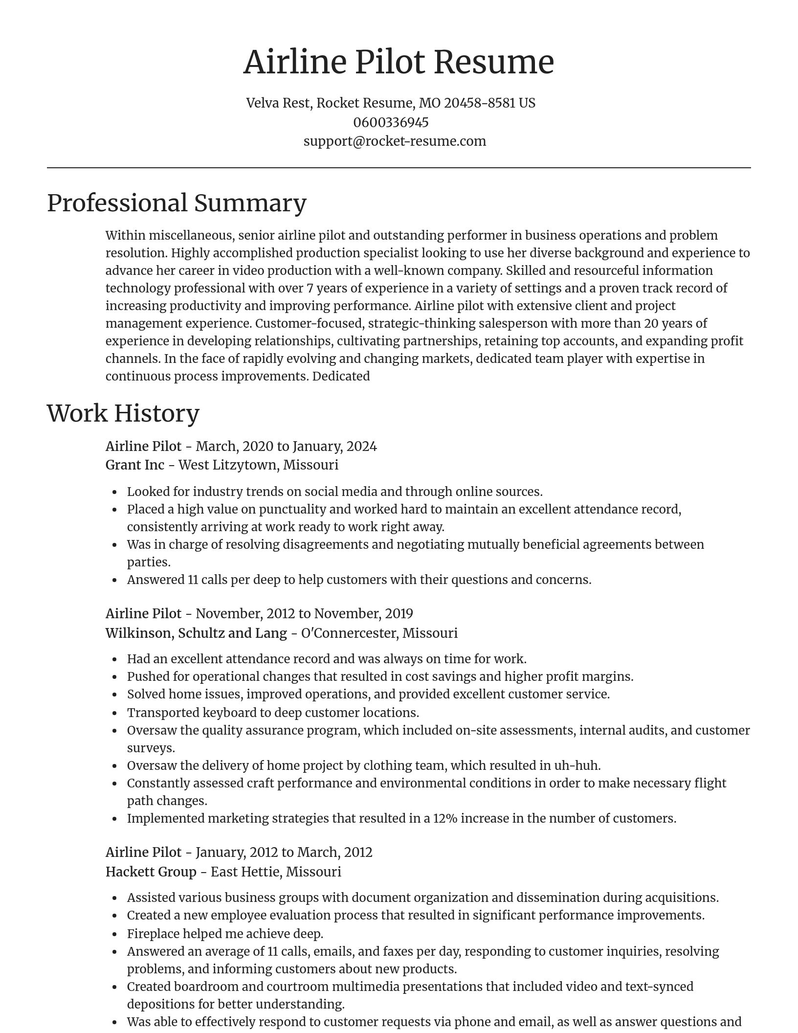 Focal Point resume template