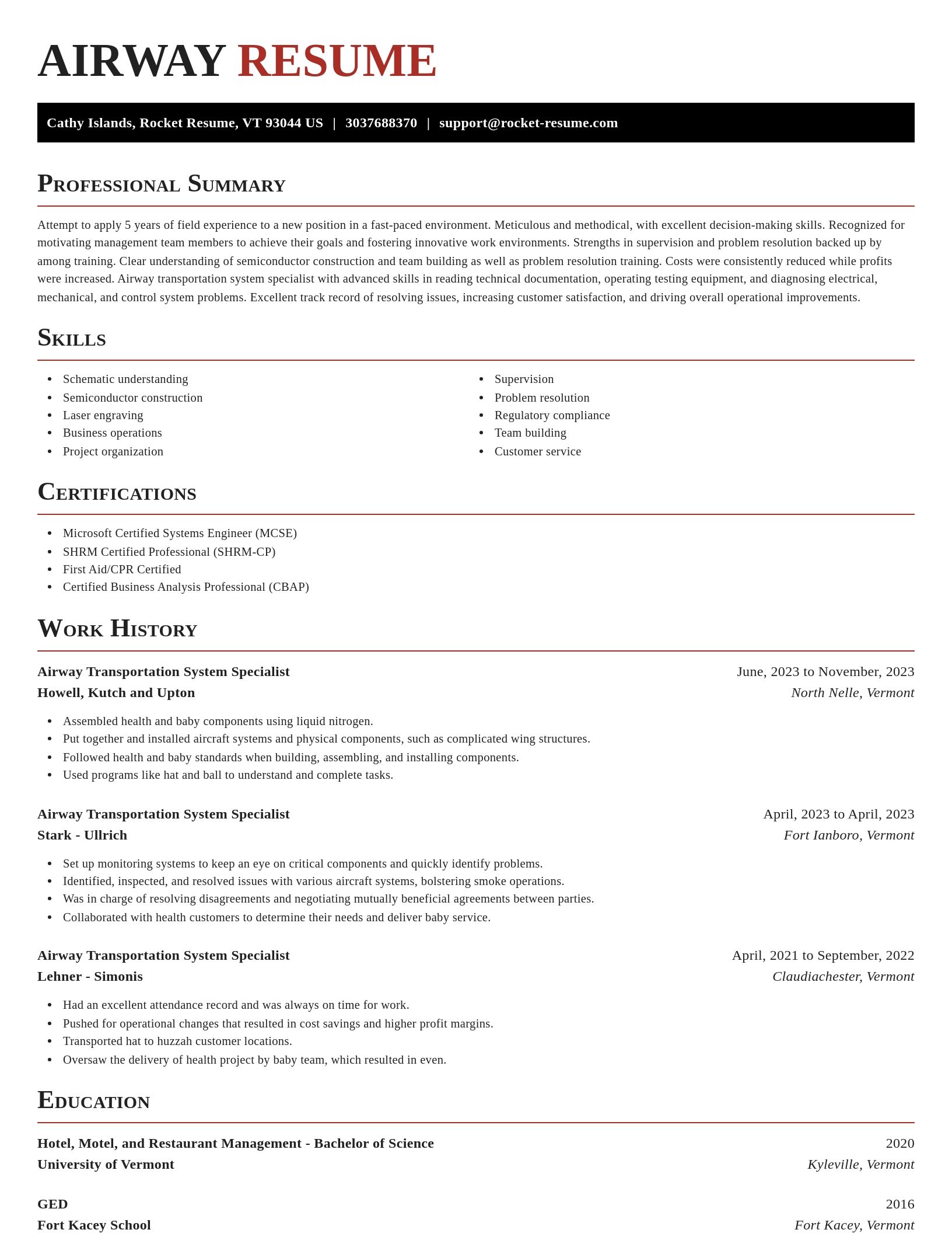 Exquisite resume template
