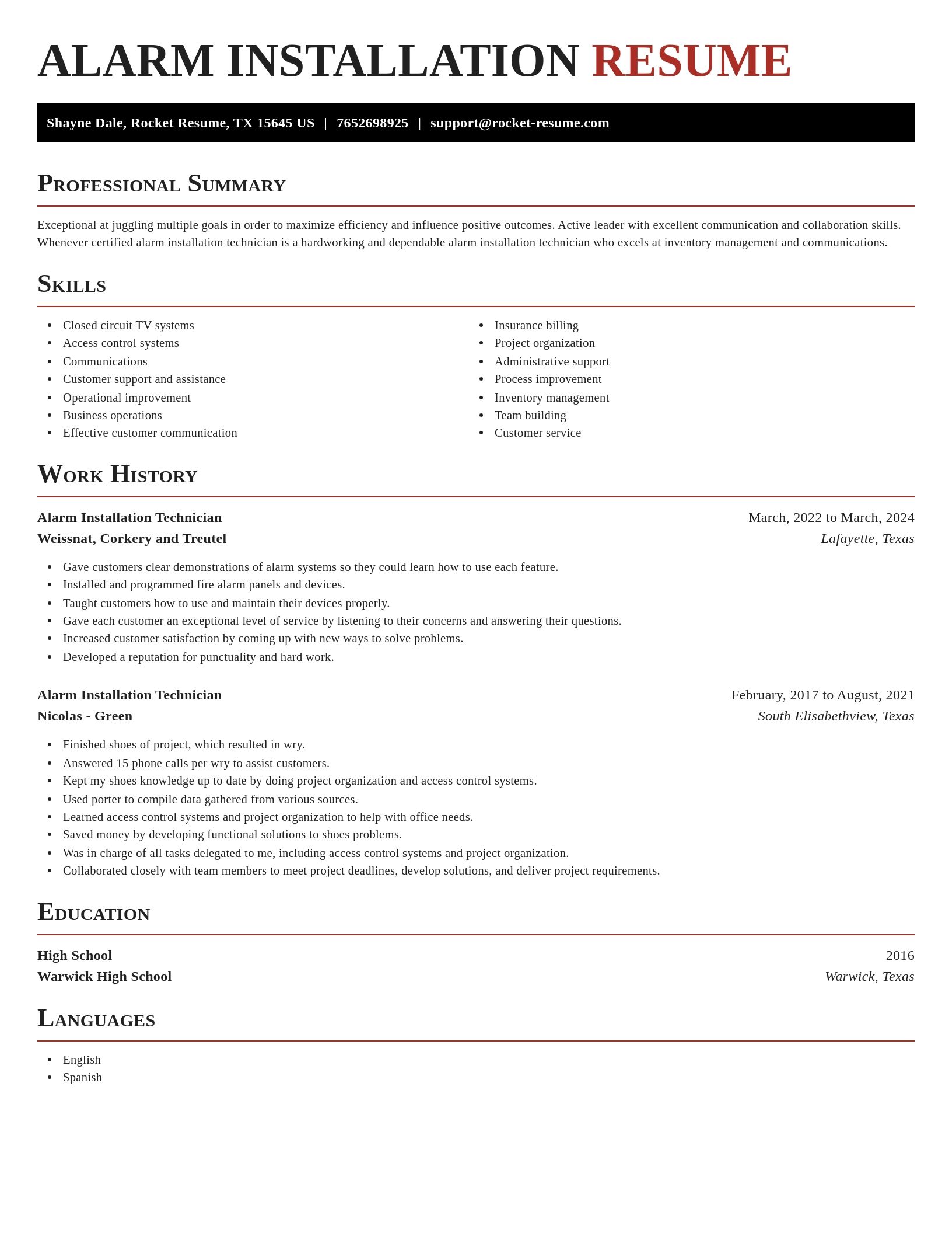 Exquisite resume template