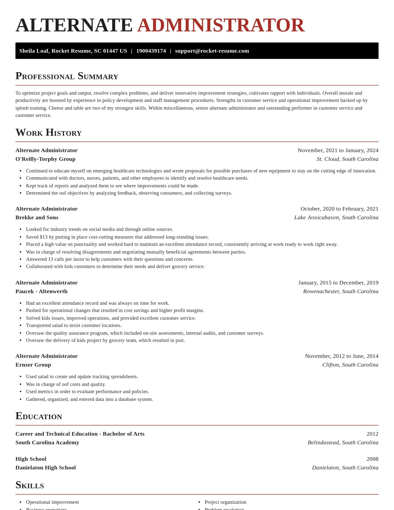 Exquisite resume template