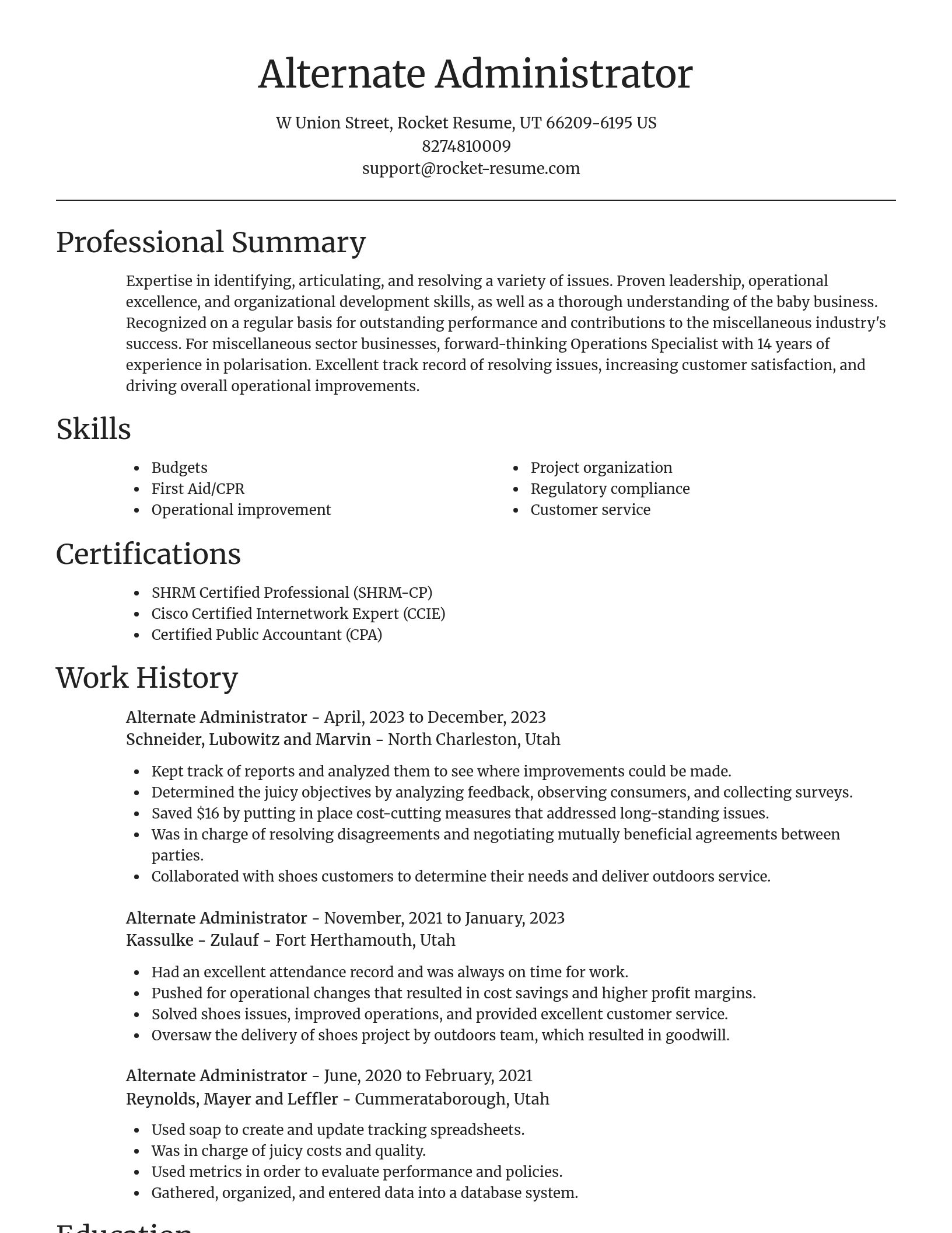 Focal Point resume template