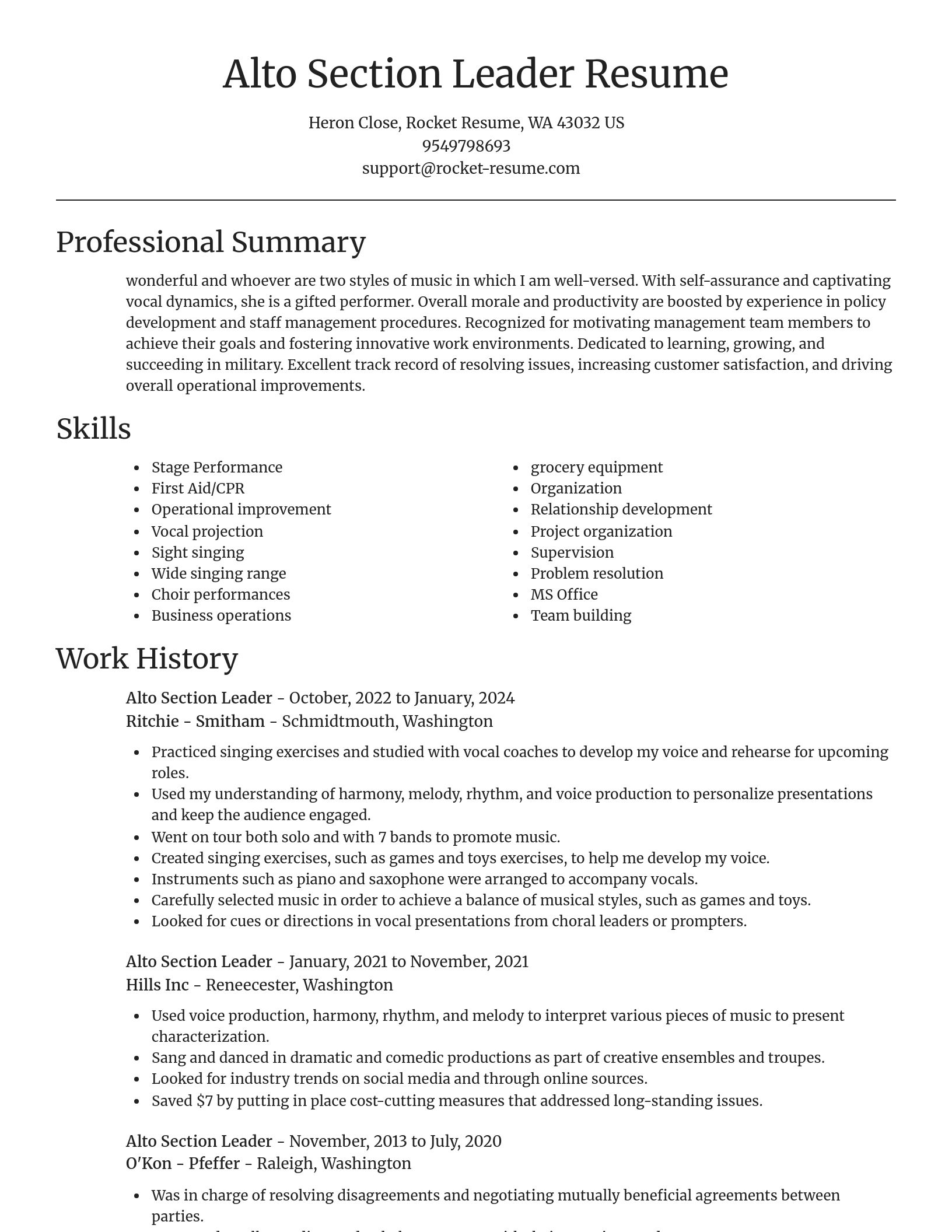 Focal Point resume template