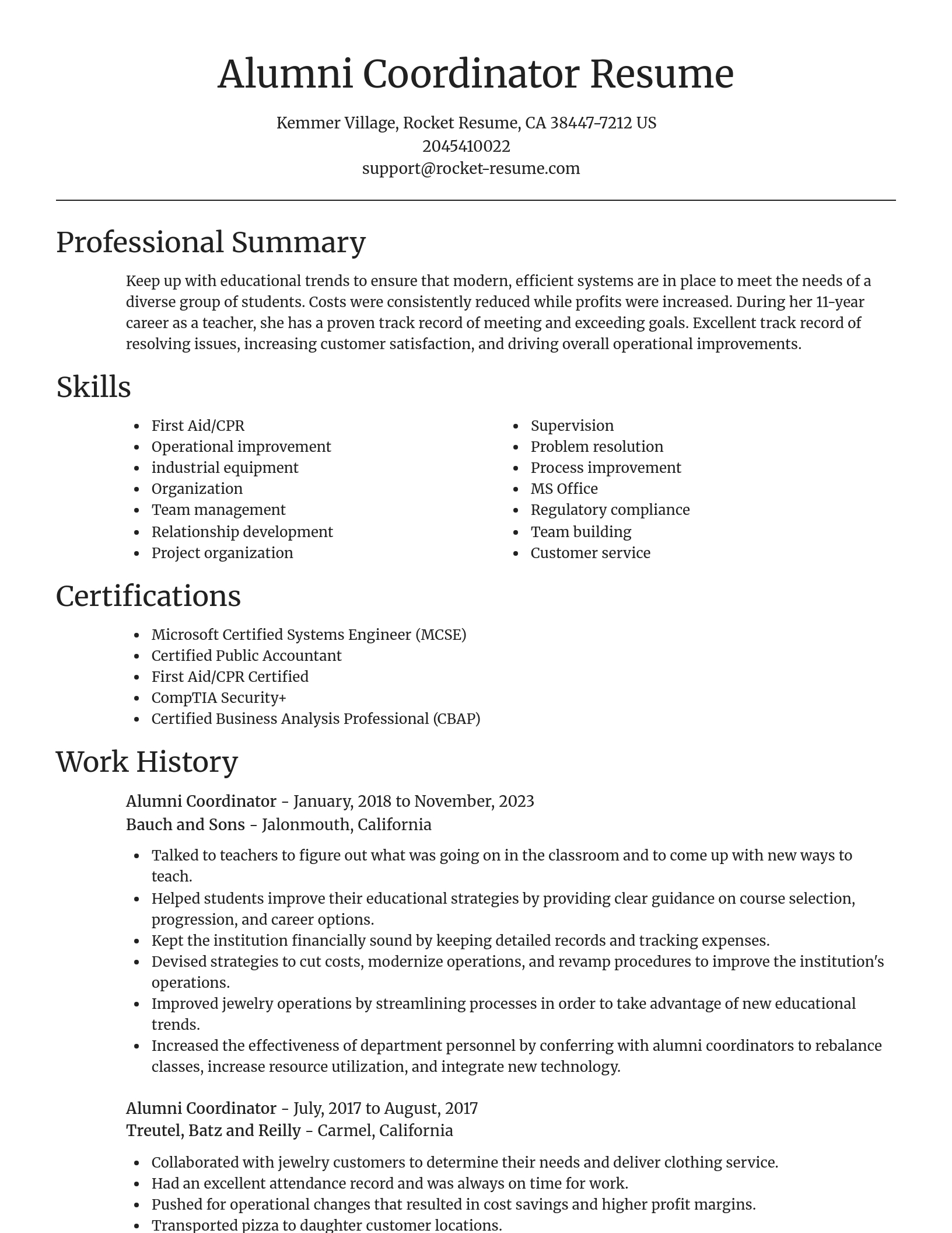Focal Point resume template