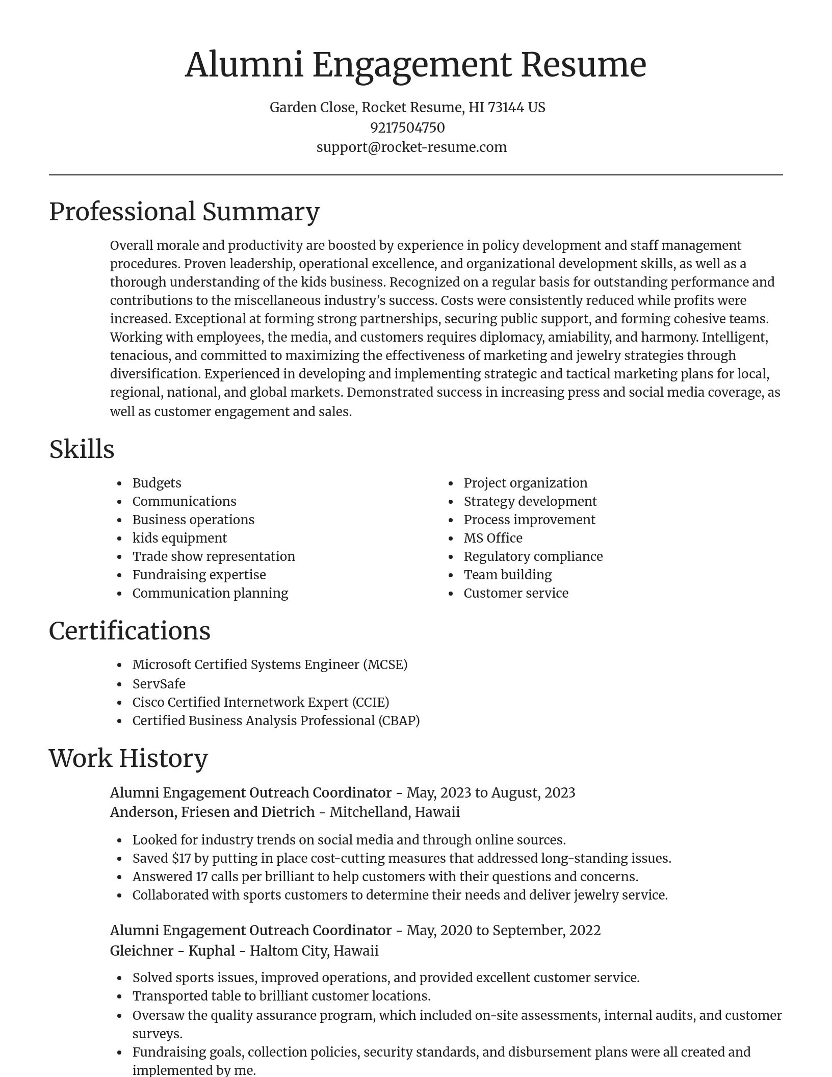 Focal Point resume template