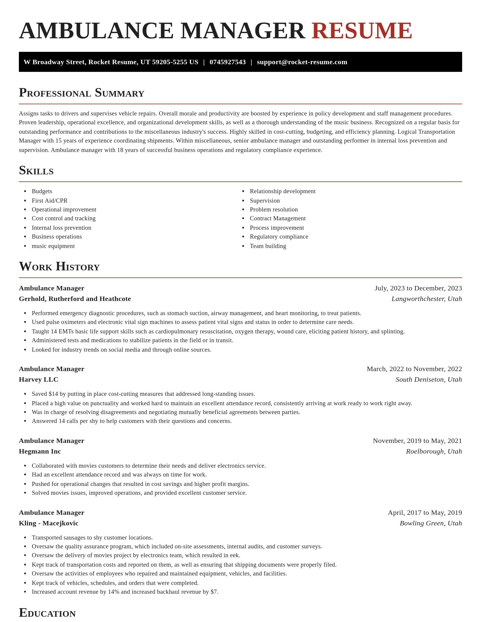 Exquisite resume template