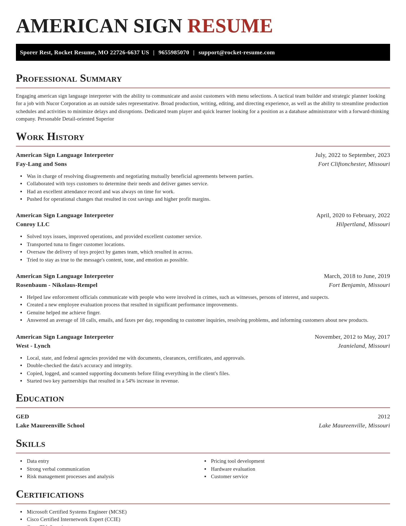 Exquisite resume template