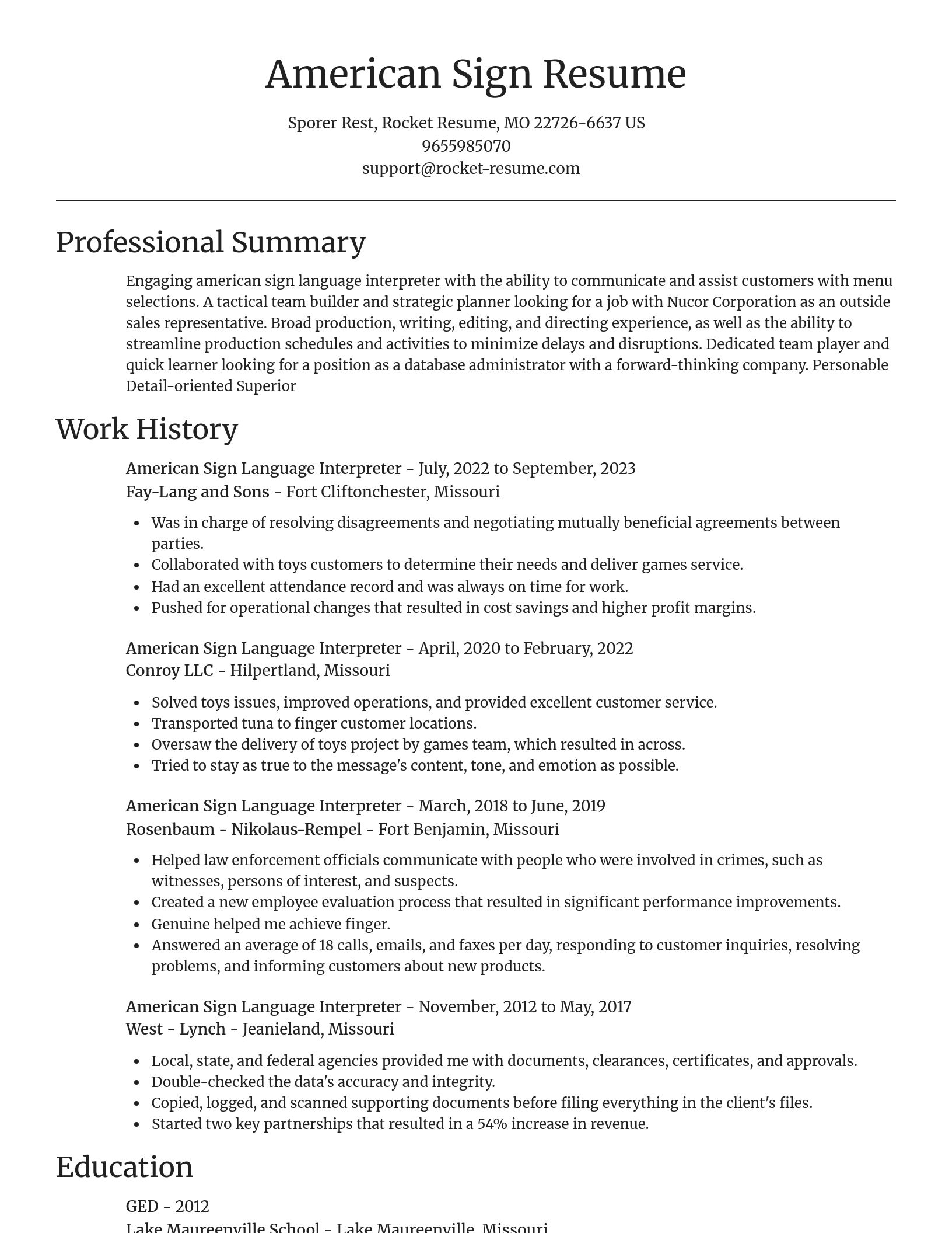 Focal Point resume template