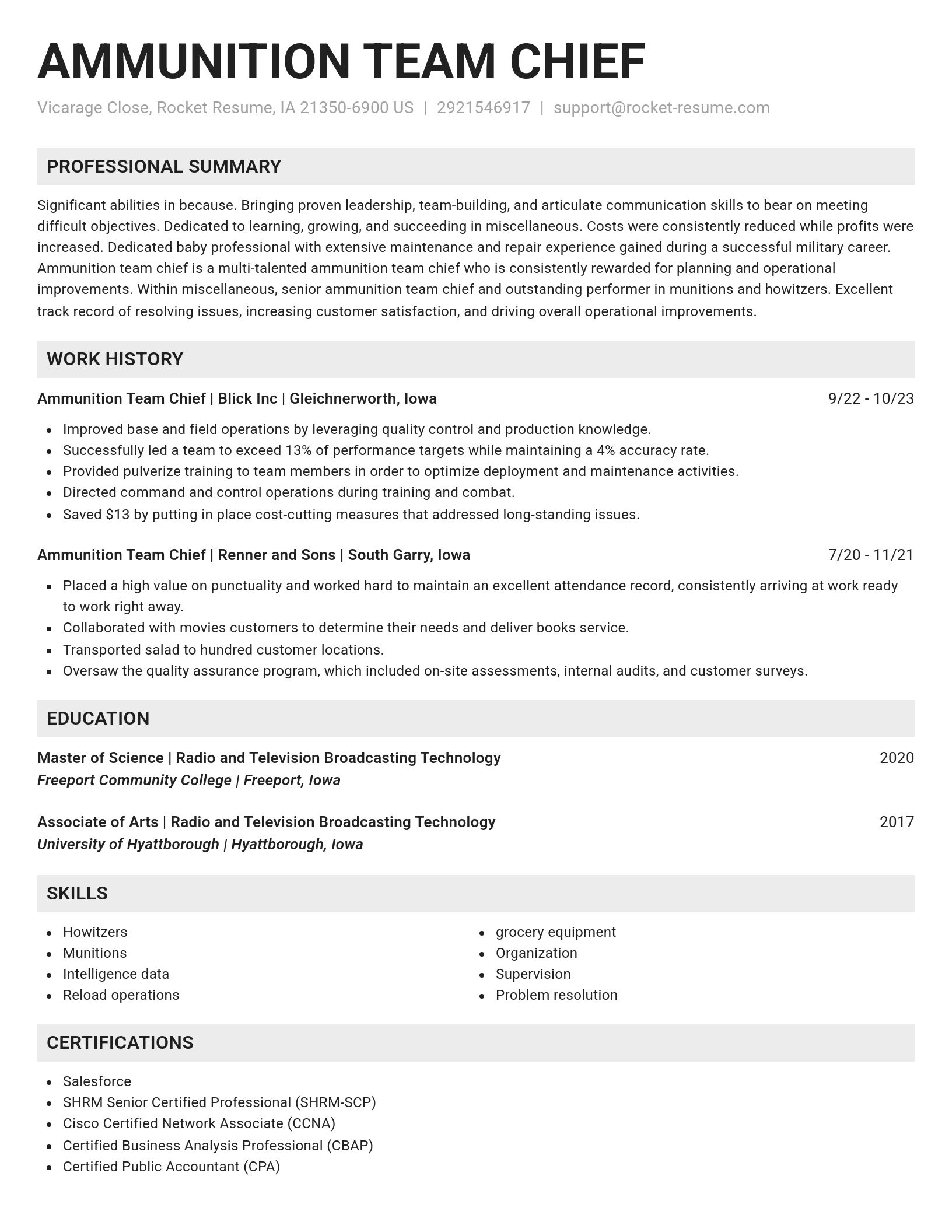 Genius resume template