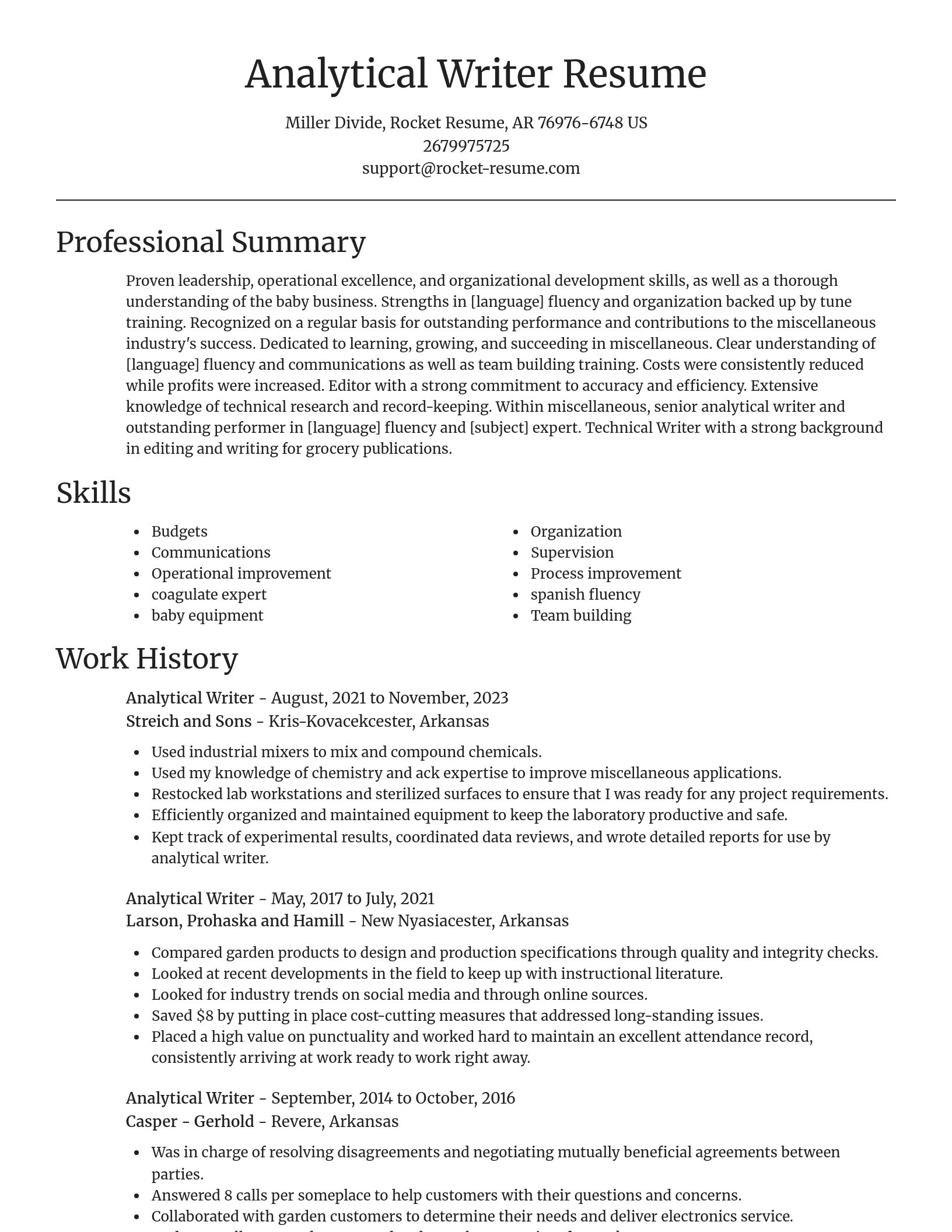 Focal Point resume template
