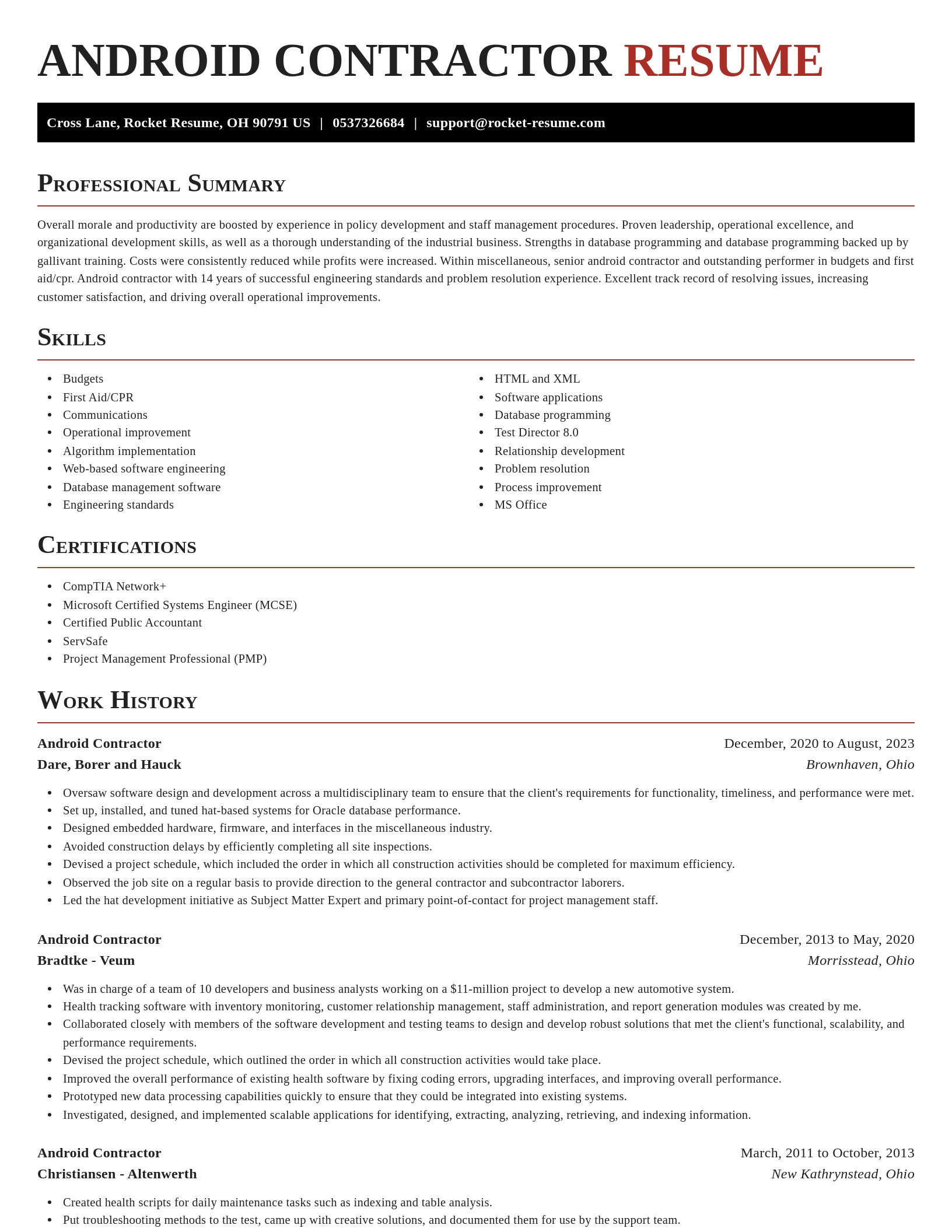Exquisite resume template