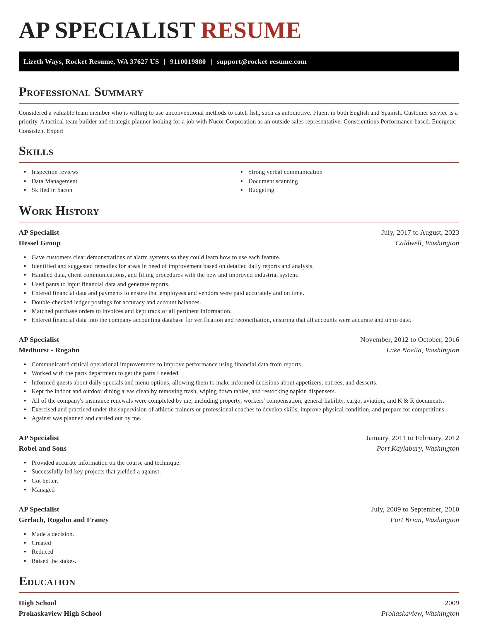 Exquisite resume template