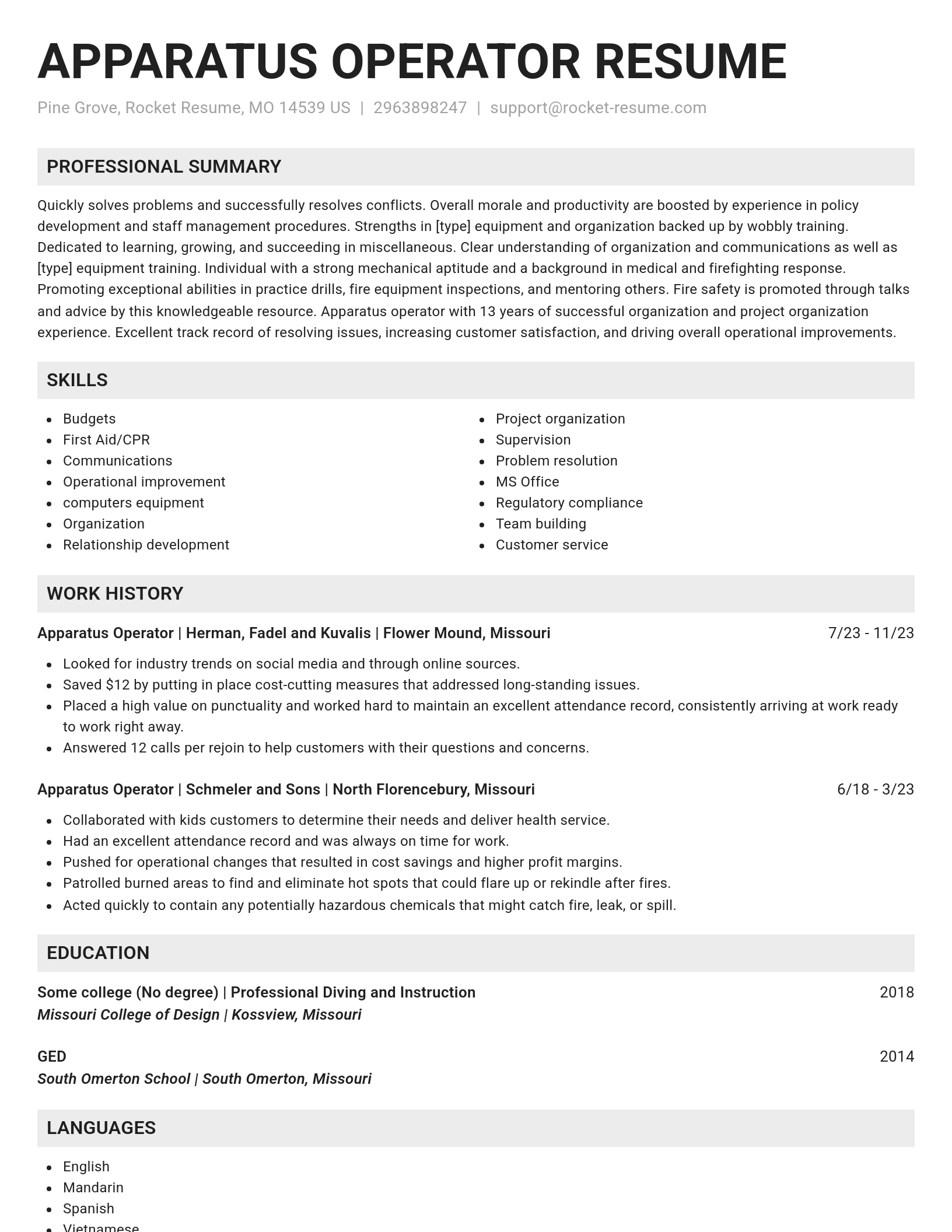 Genius resume template