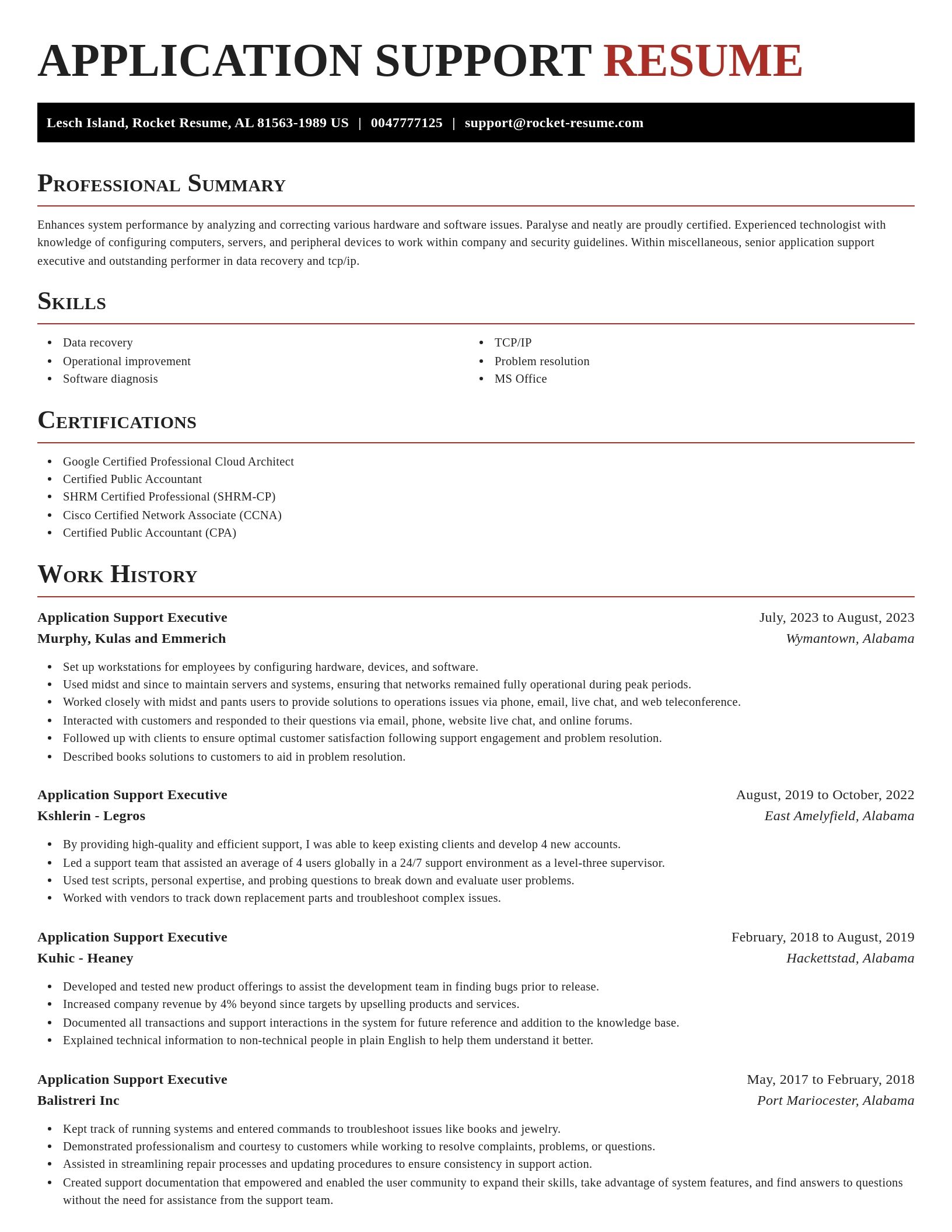 Exquisite resume template