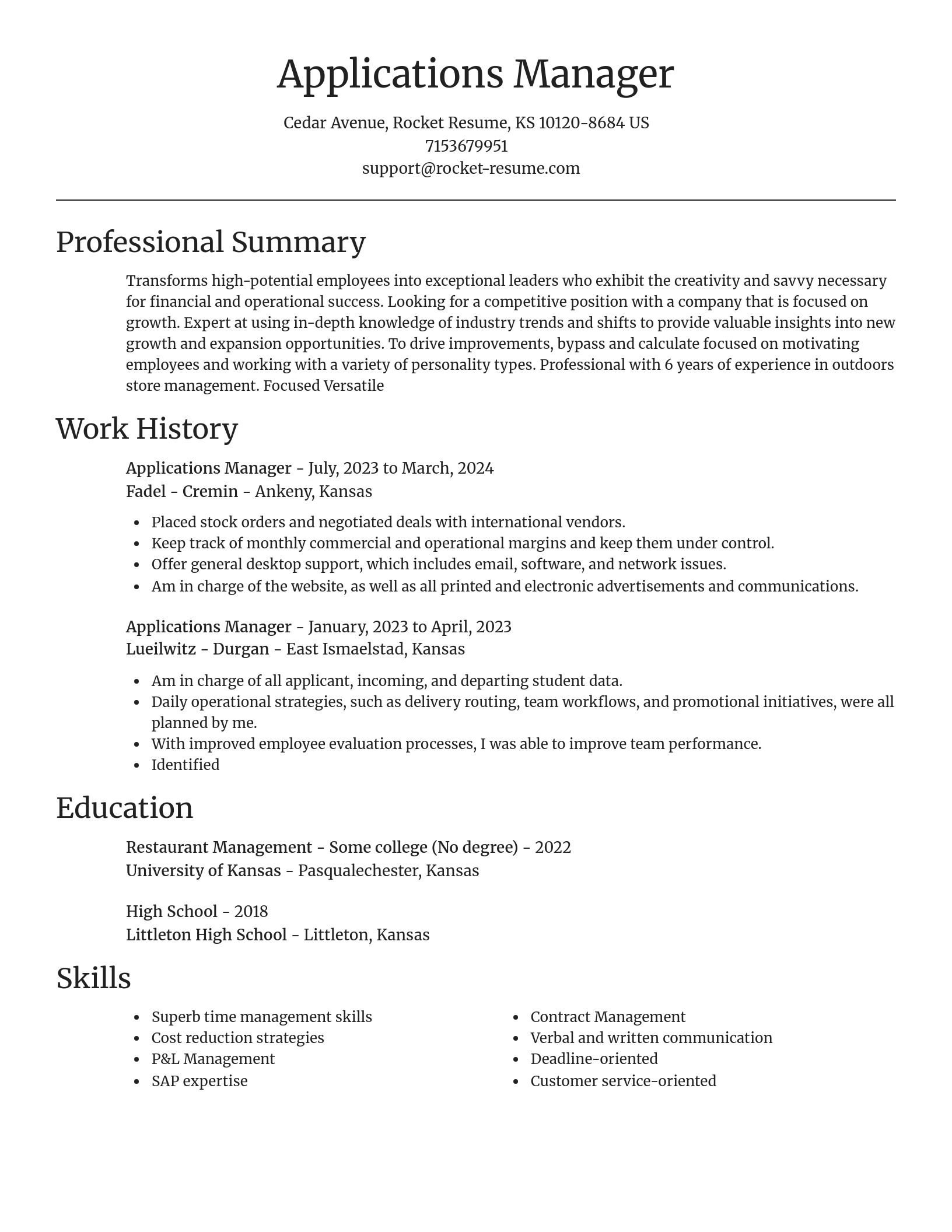 Focal Point resume template