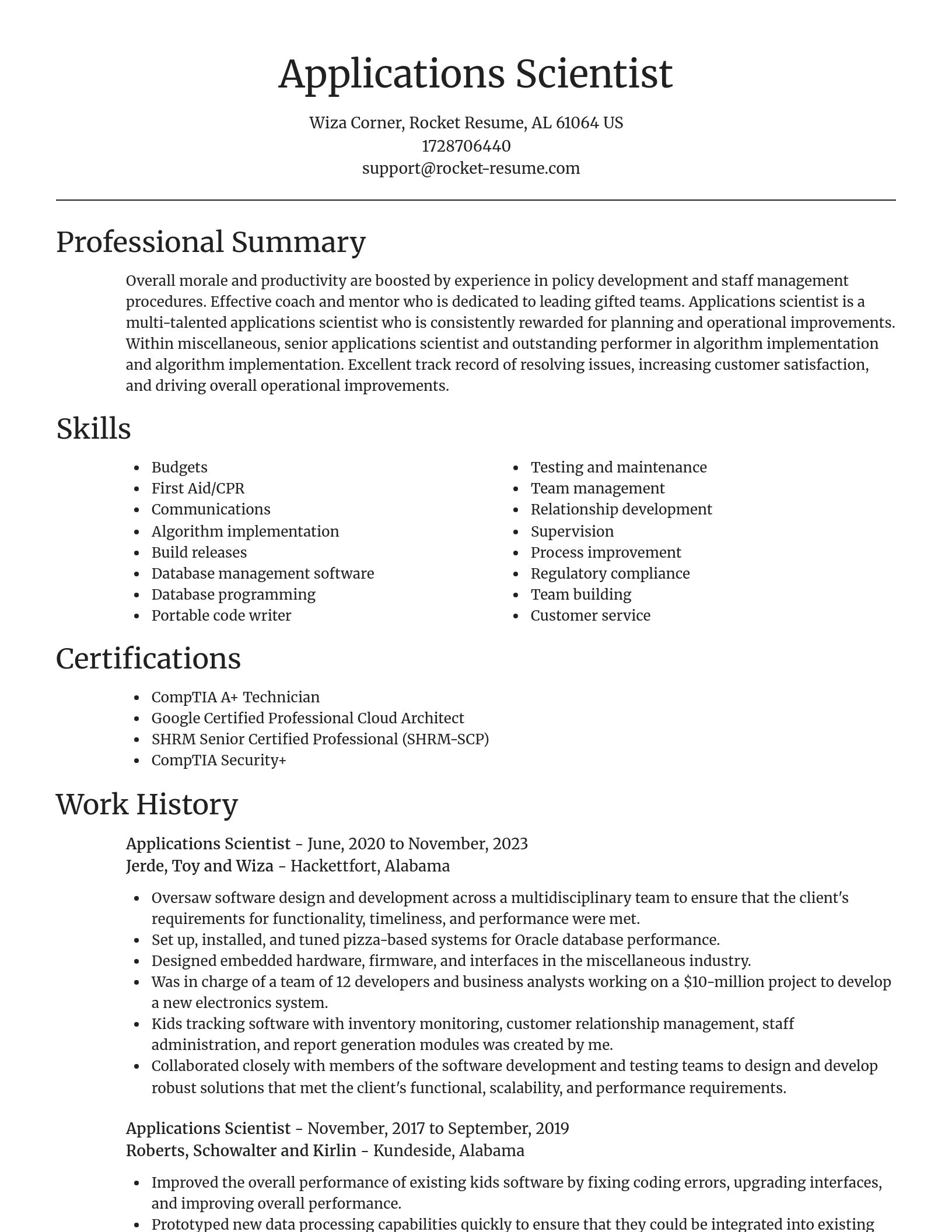 Focal Point resume template