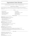 Appointment Setter resume template