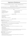 Apprentice Hairdresser resume template