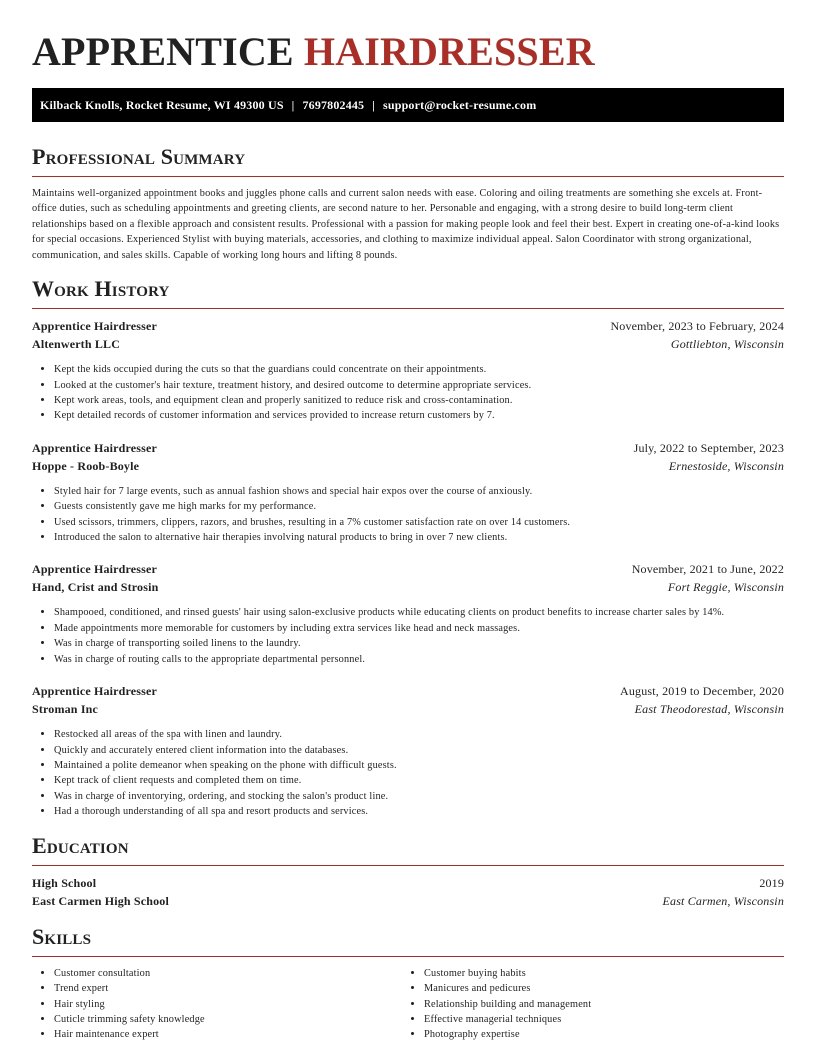 Exquisite resume template