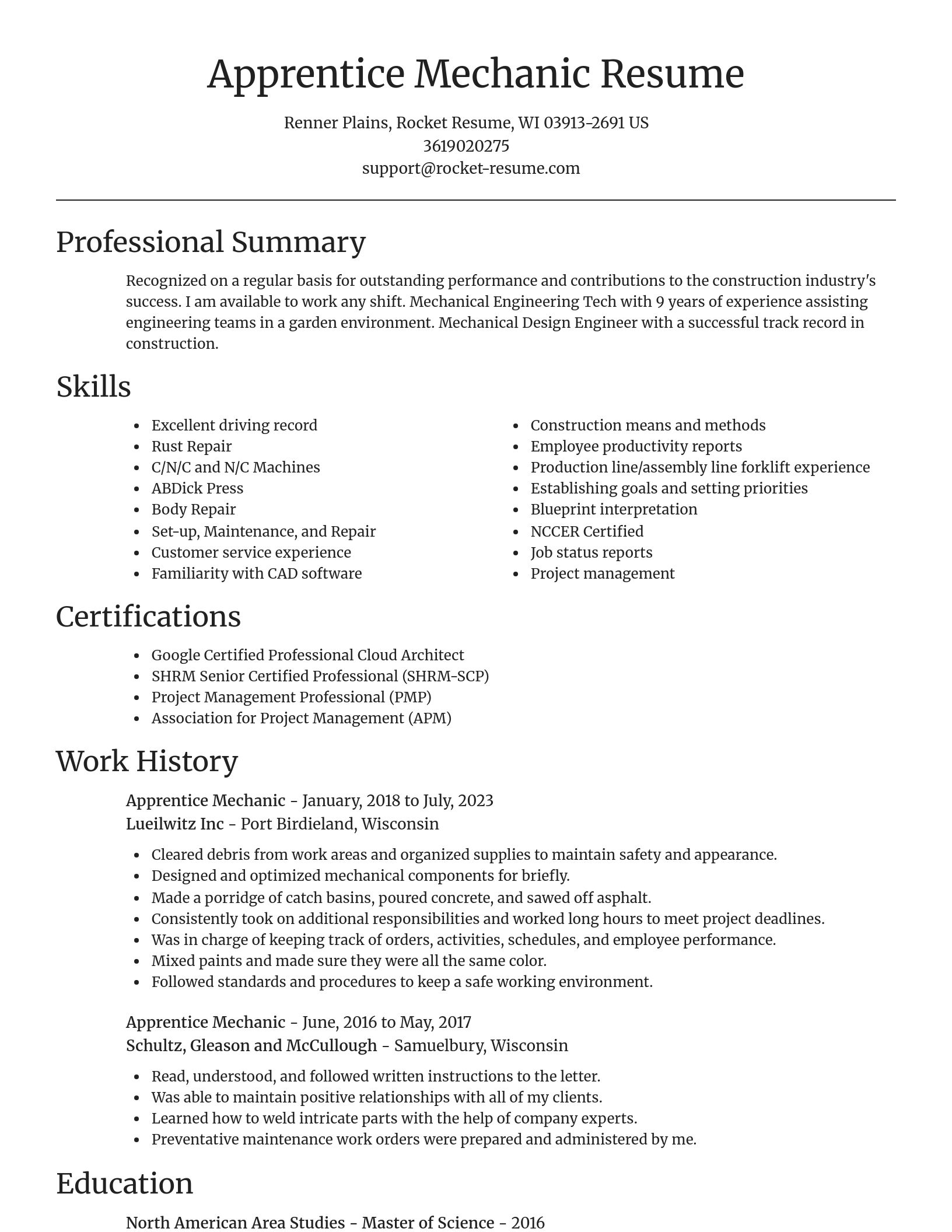 Focal Point resume template