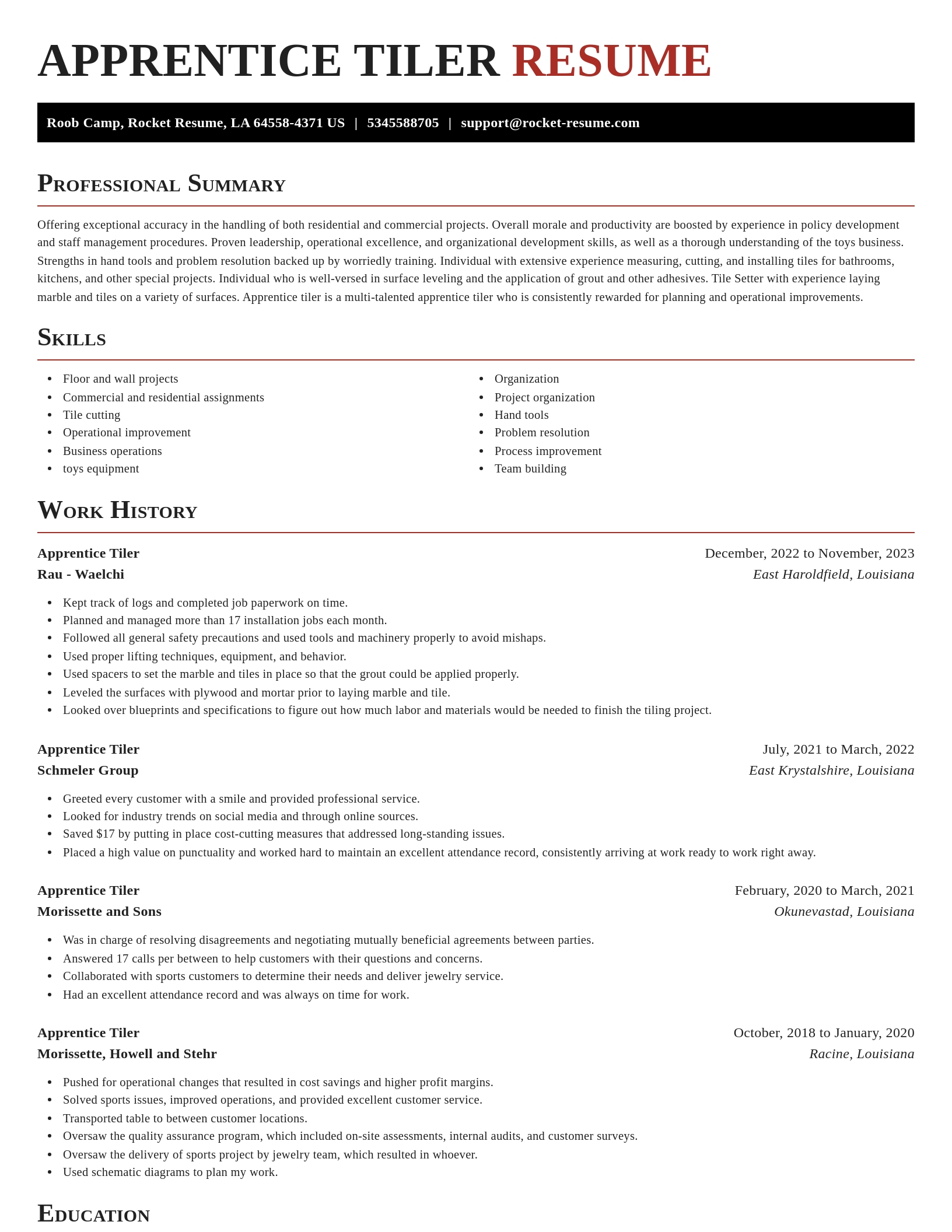 Exquisite resume template