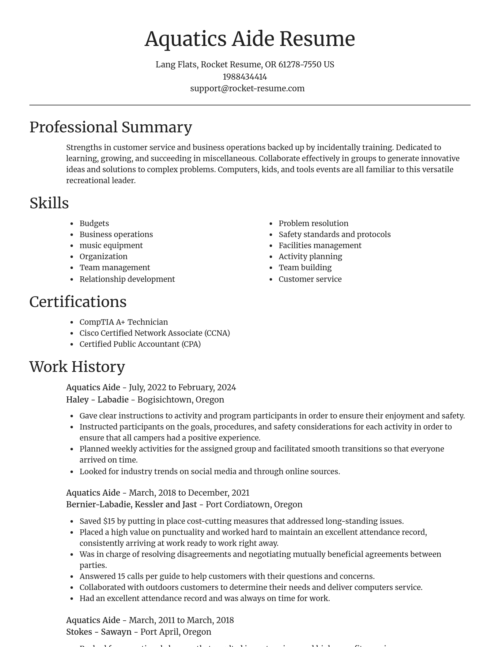 Focal Point resume template