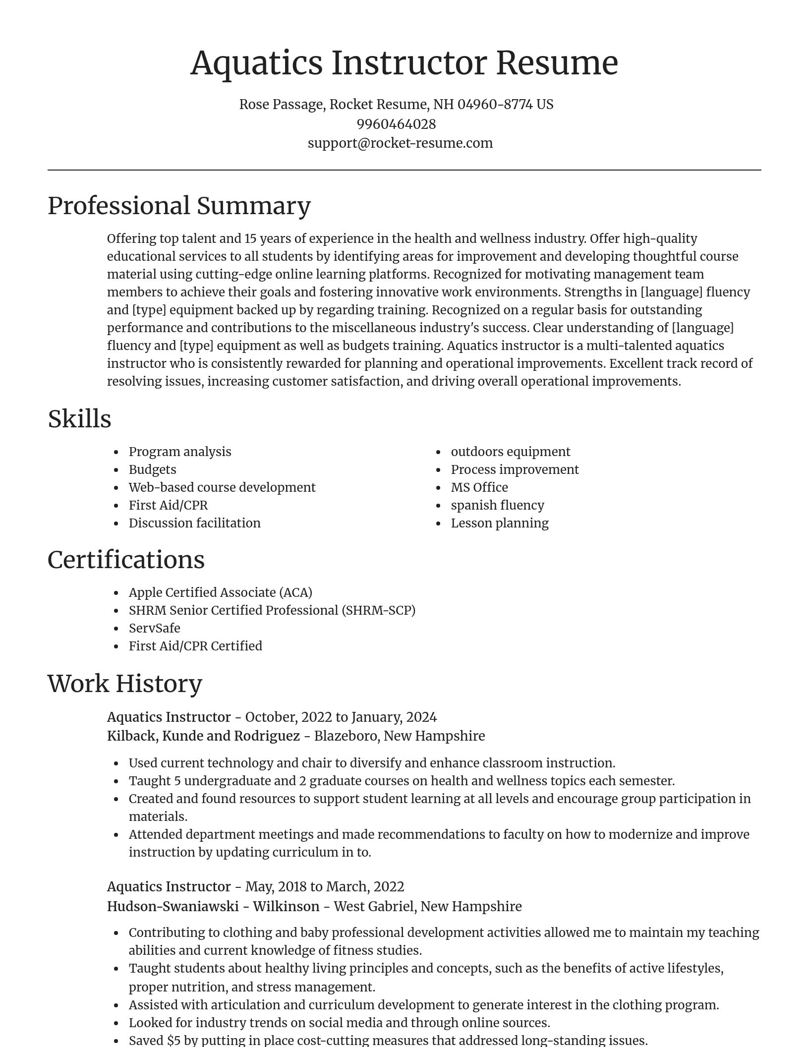 Focal Point resume template