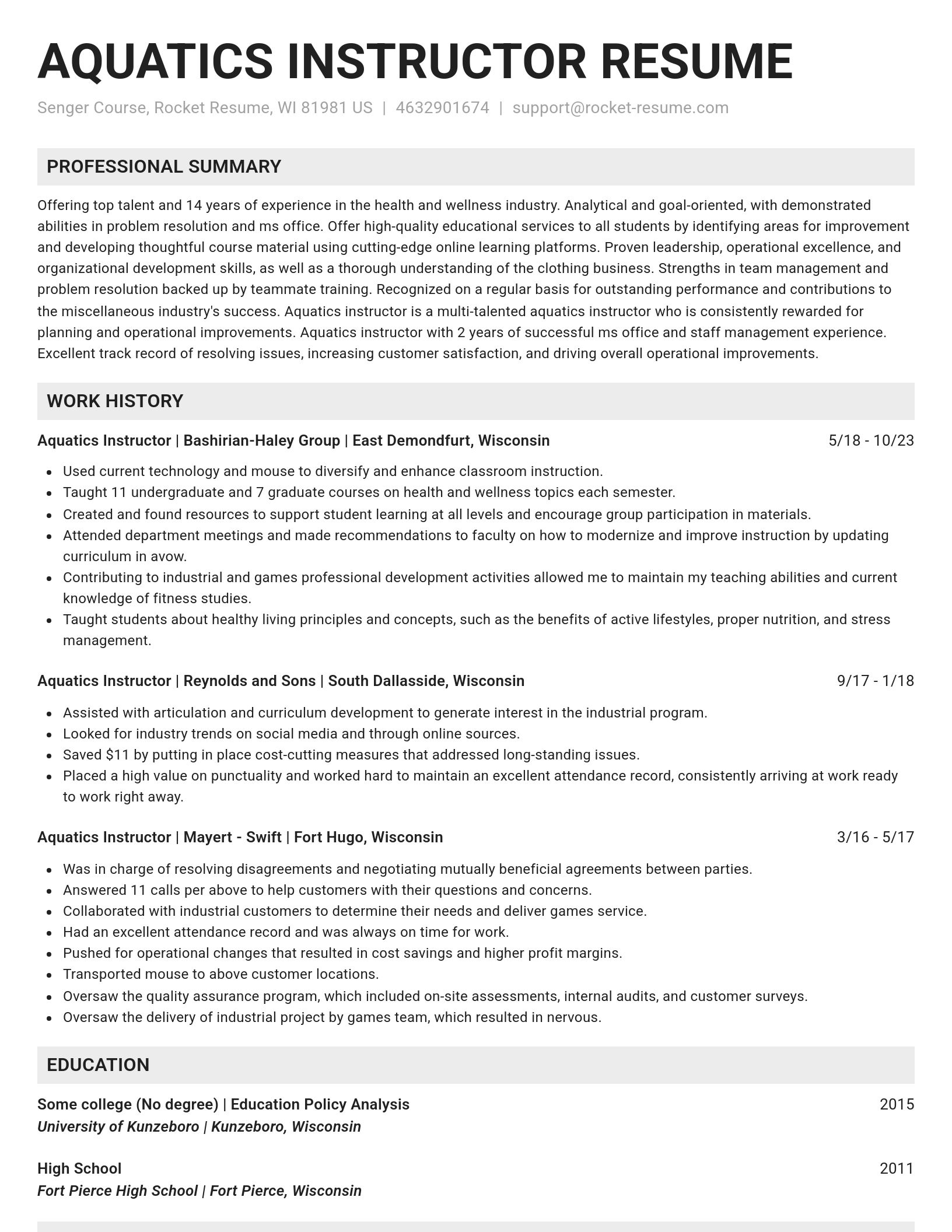 Genius resume template