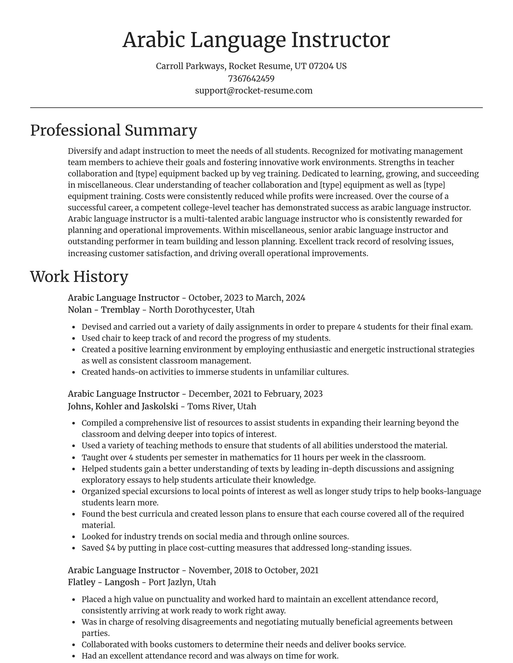 Focal Point resume template