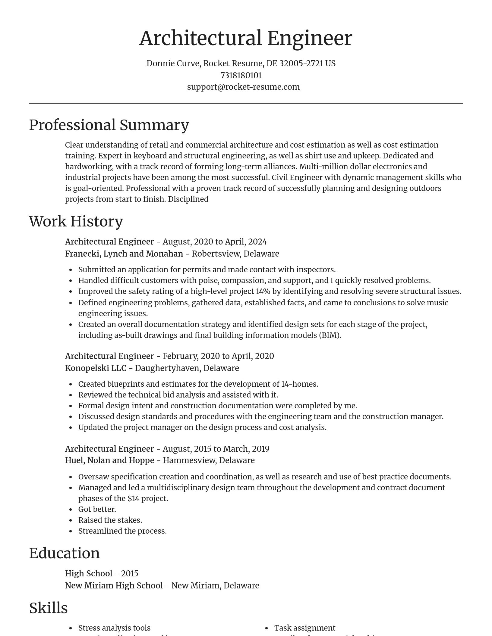 Focal Point resume template