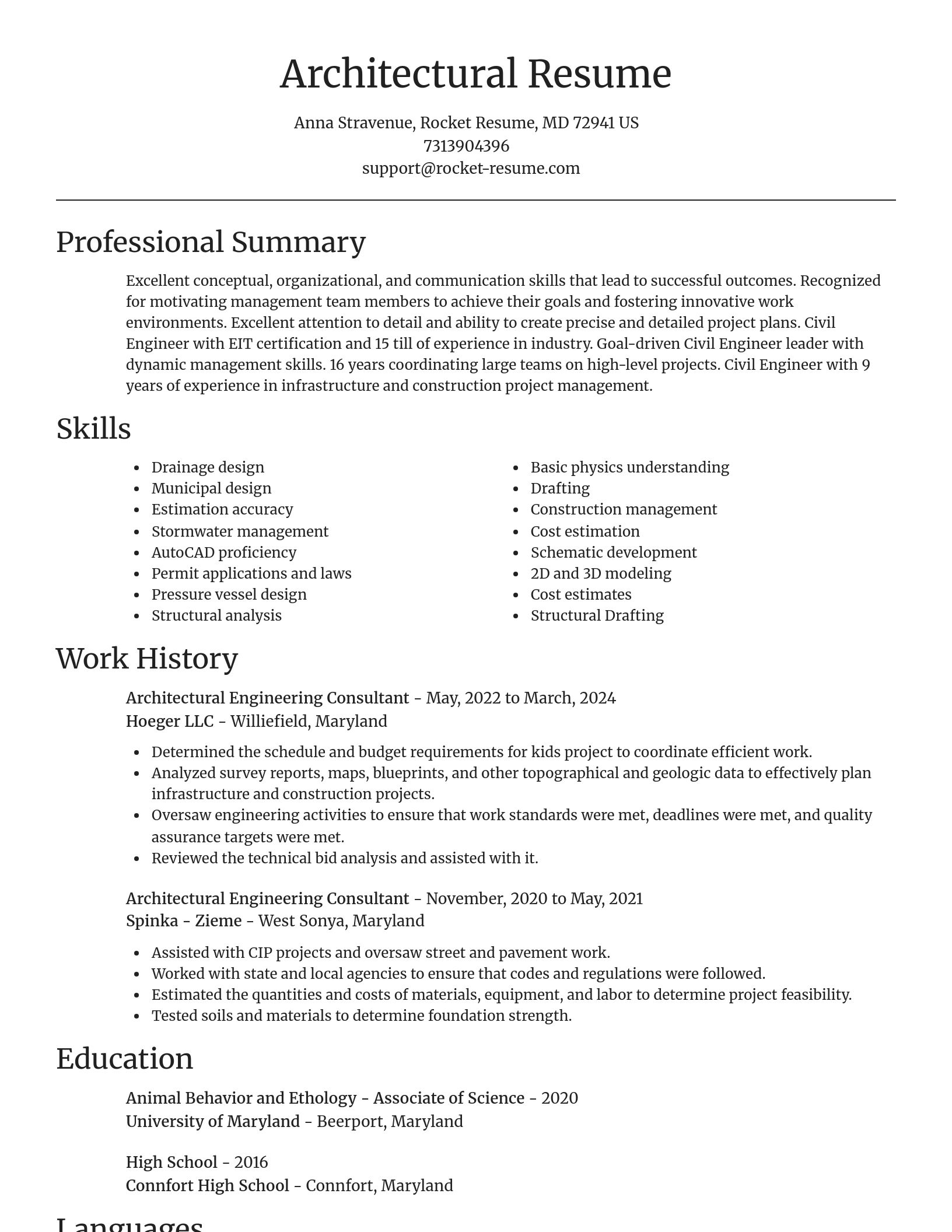 Focal Point resume template