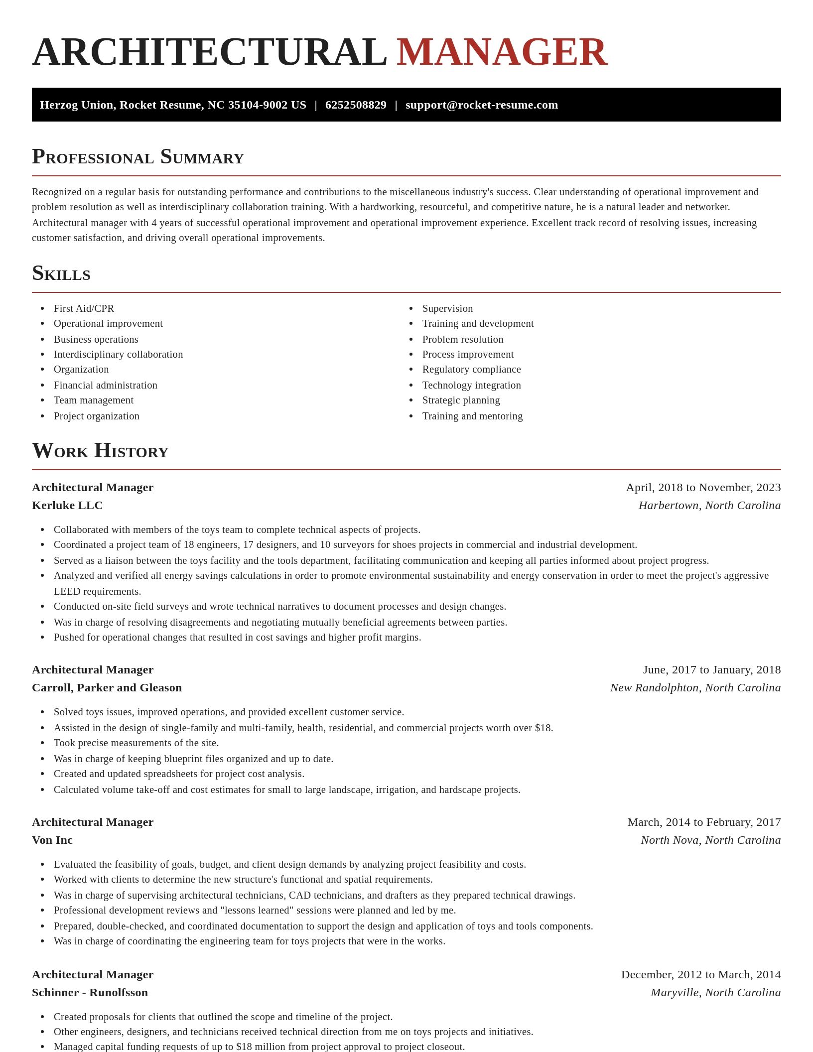 Exquisite resume template