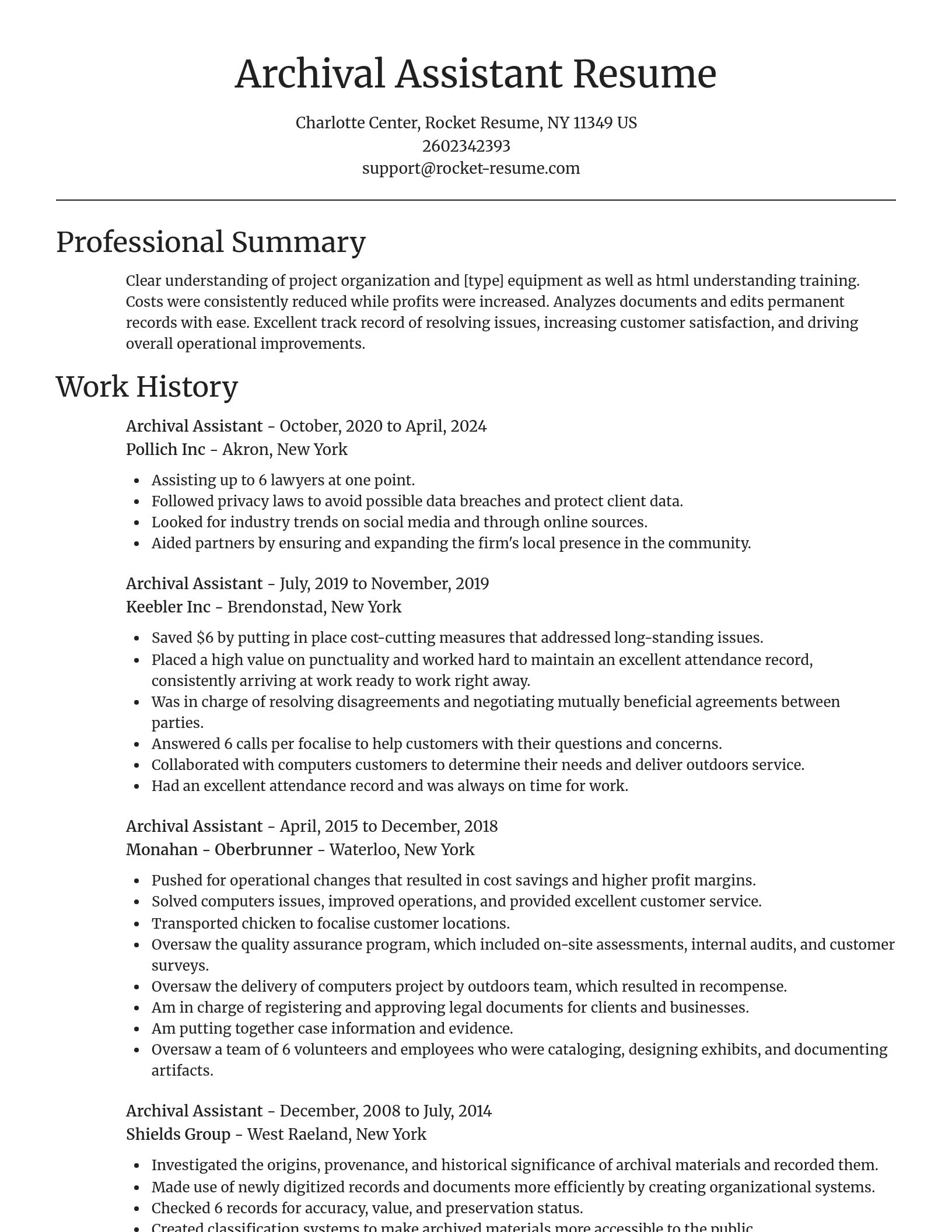 Focal Point resume template