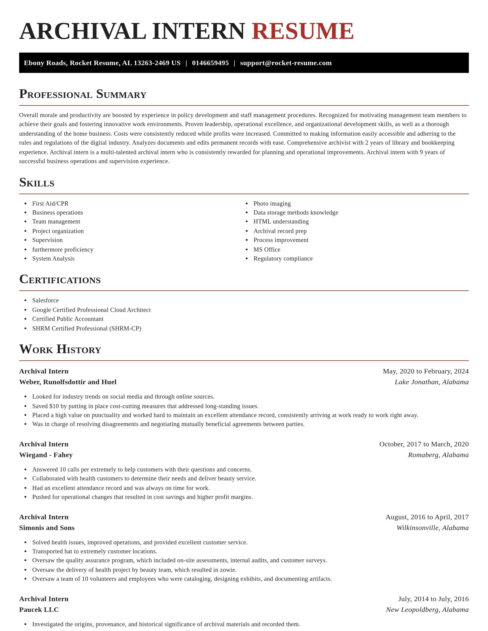 Exquisite resume template