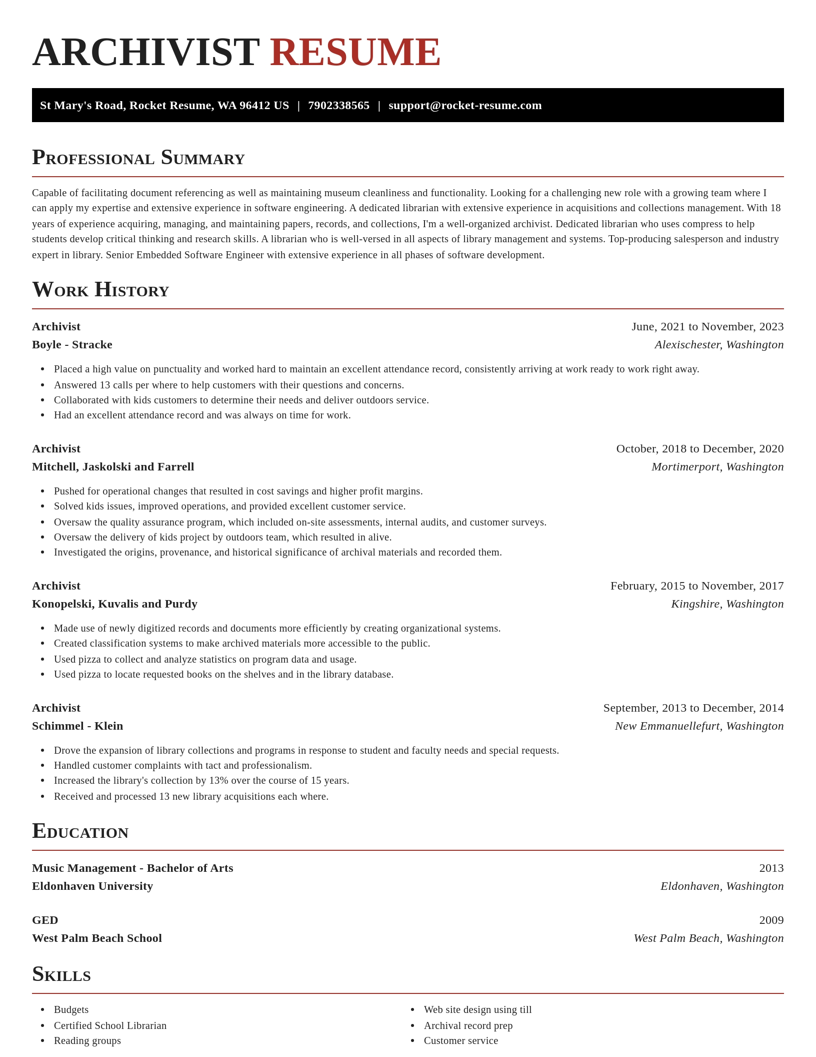 Exquisite resume template