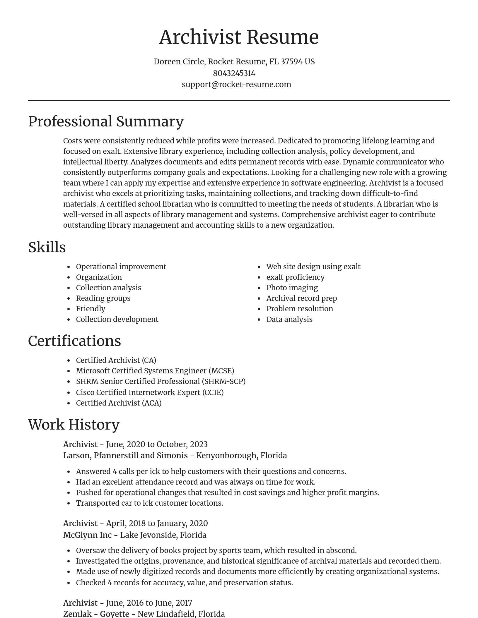 Focal Point resume template