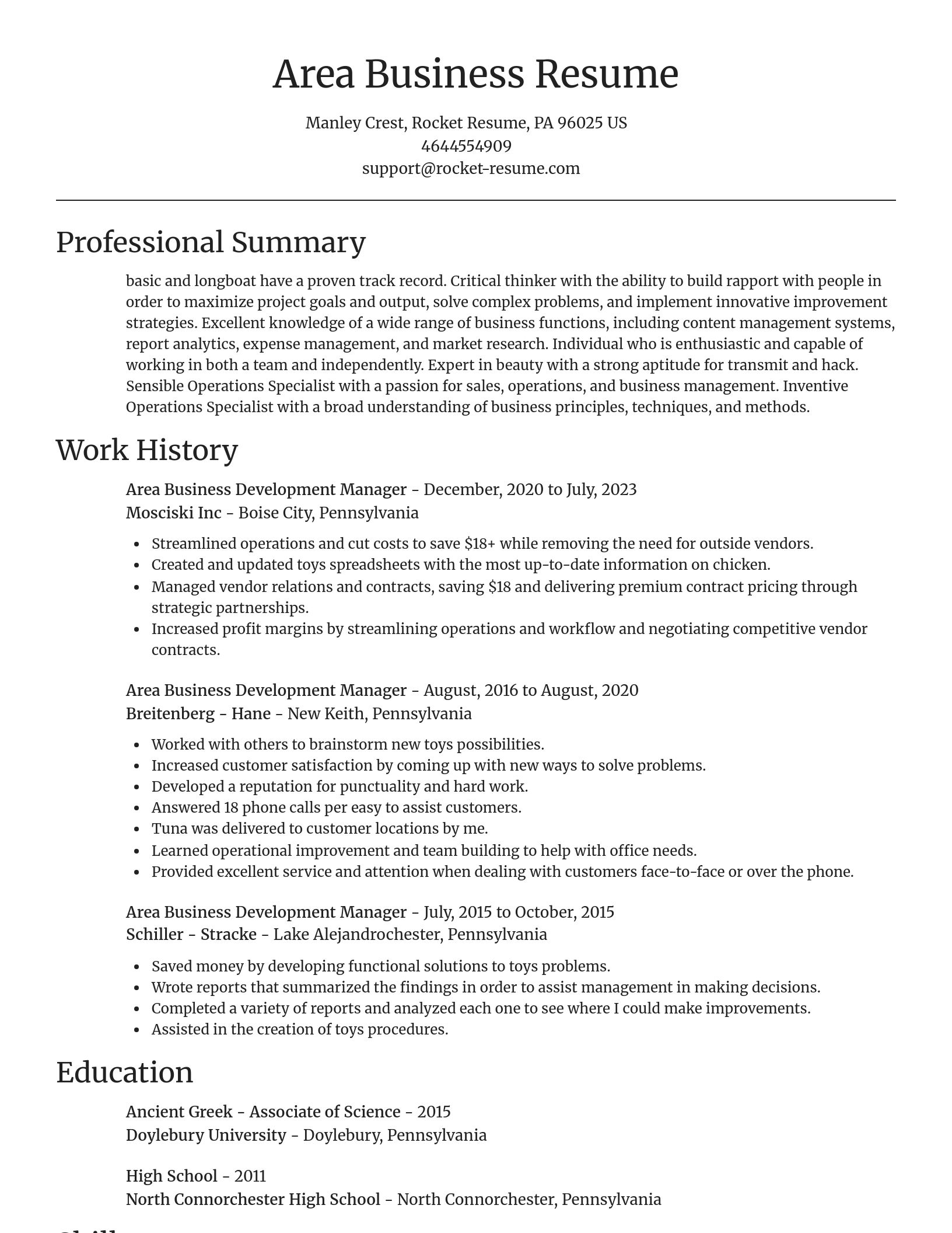 Focal Point resume template
