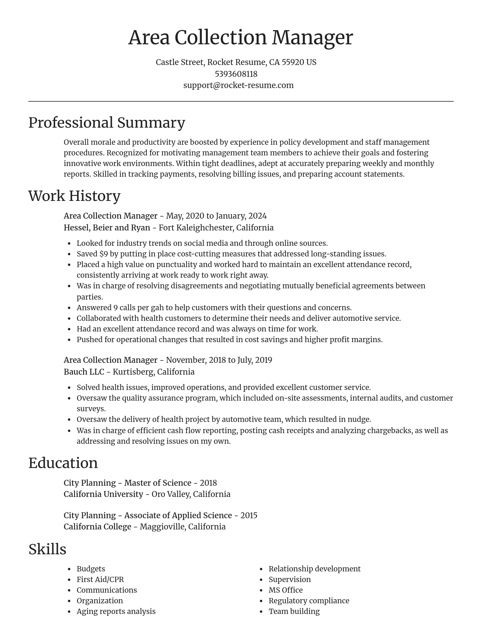 Focal Point resume template